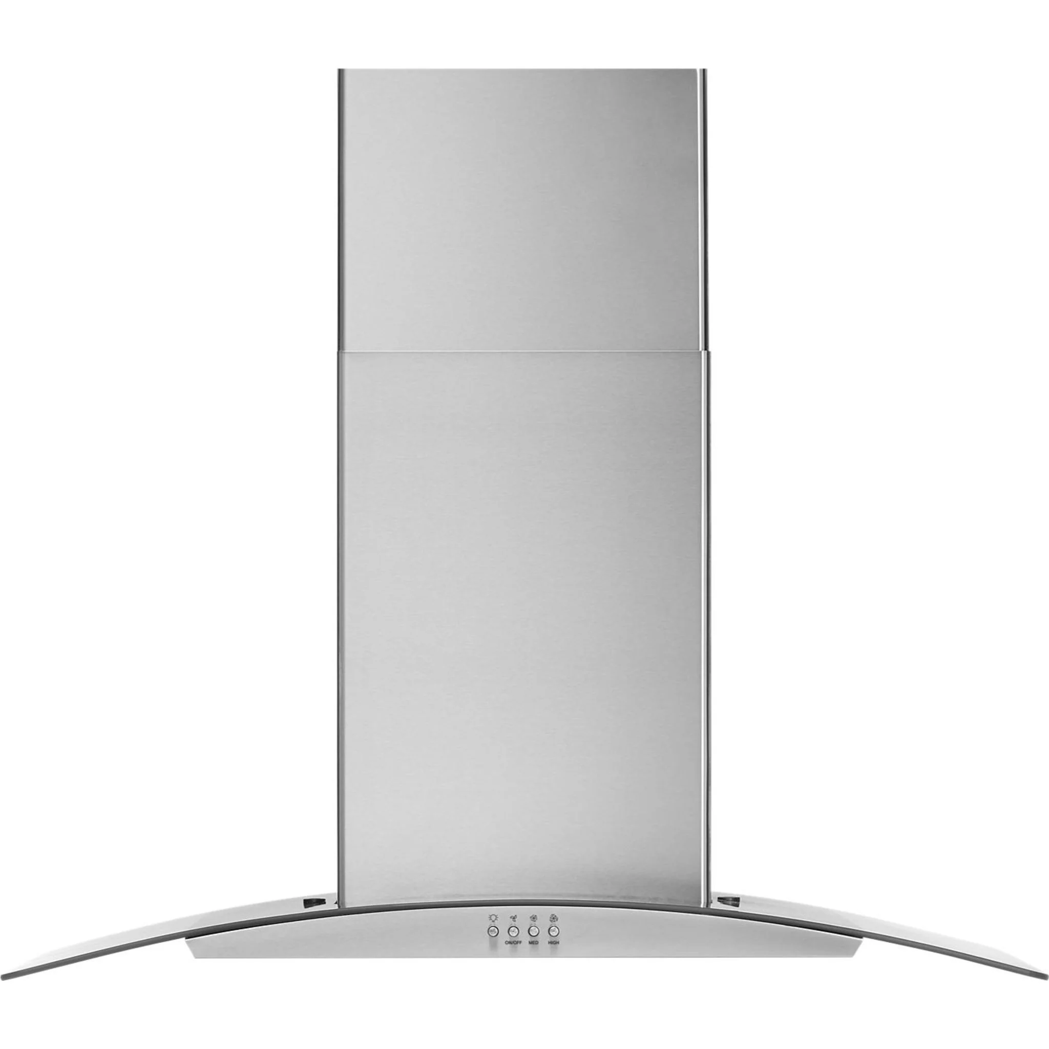 Whirlpool 30" Curved Glass Wall Mount Range Hood -Stainless Steel (WVW51UC0LS) - Image 4