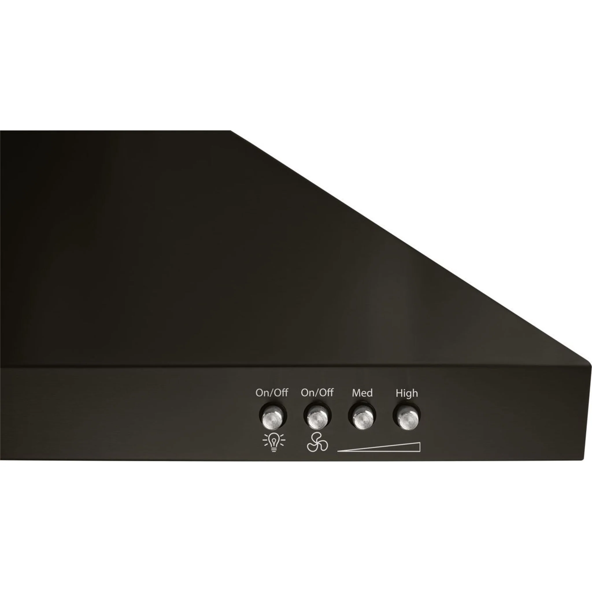 Whirlpool 36" Contemporary Black  Stainless Wall Mount Range Hood -Black Stainless (WVW53UC6HV) - Image 2