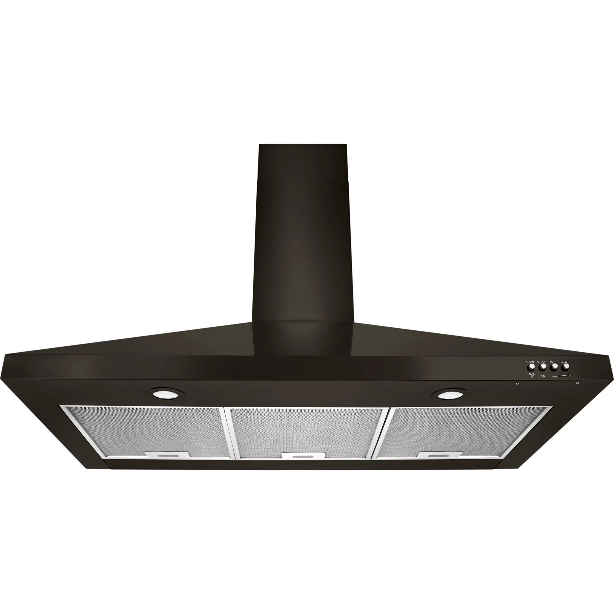 Whirlpool 36" Contemporary Black  Stainless Wall Mount Range Hood -Black Stainless (WVW53UC6HV) - Image 3