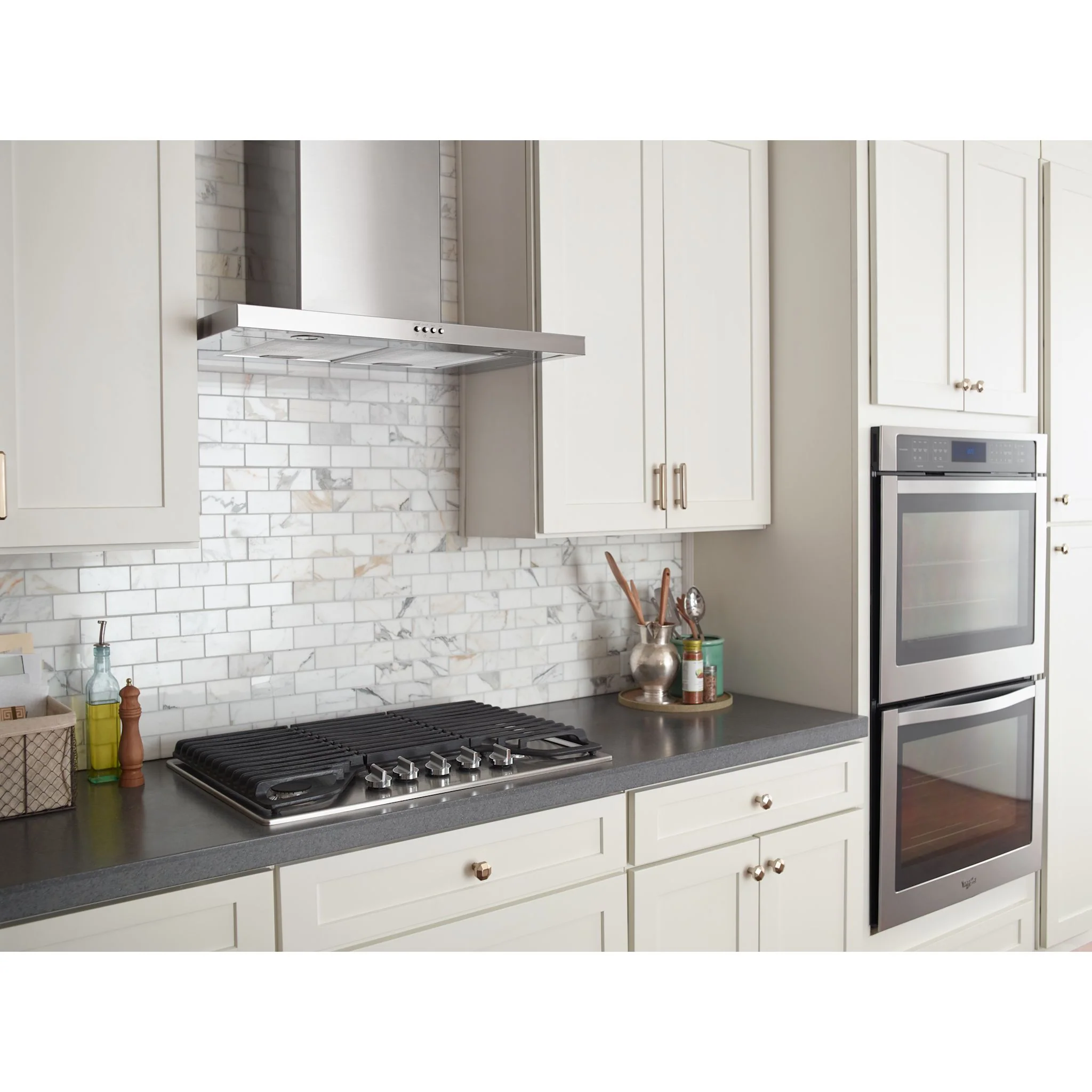 Whirlpool 30" Stainless Steel Wall Mount Flat Range Hood -Stainless Steel (WVW57UC0FS) - Image 8