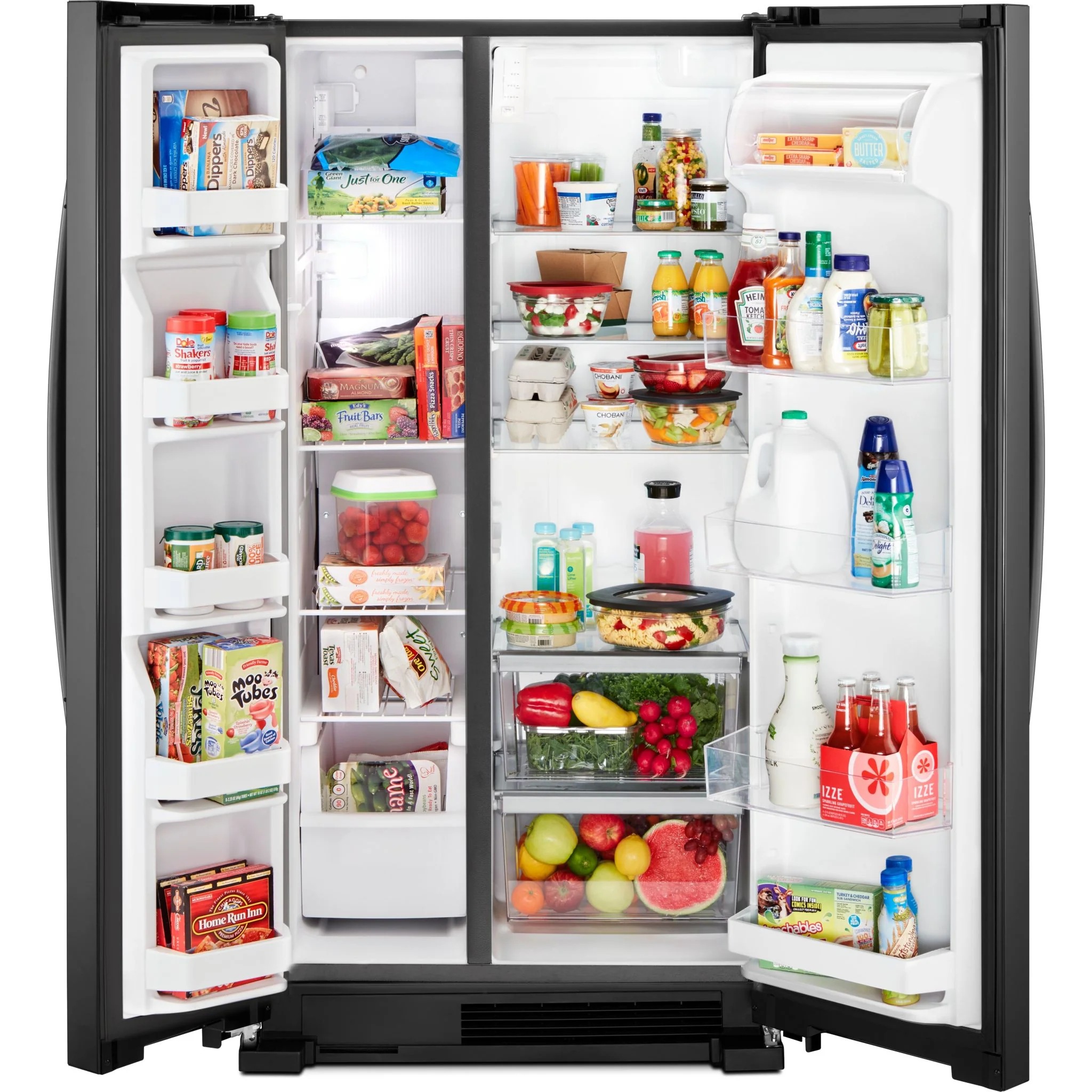 Whirlpool 33-inch Wide Side-by-Side Refrigerator - 22 cu. ft. -Black (WRS312SNHB) - Image 7