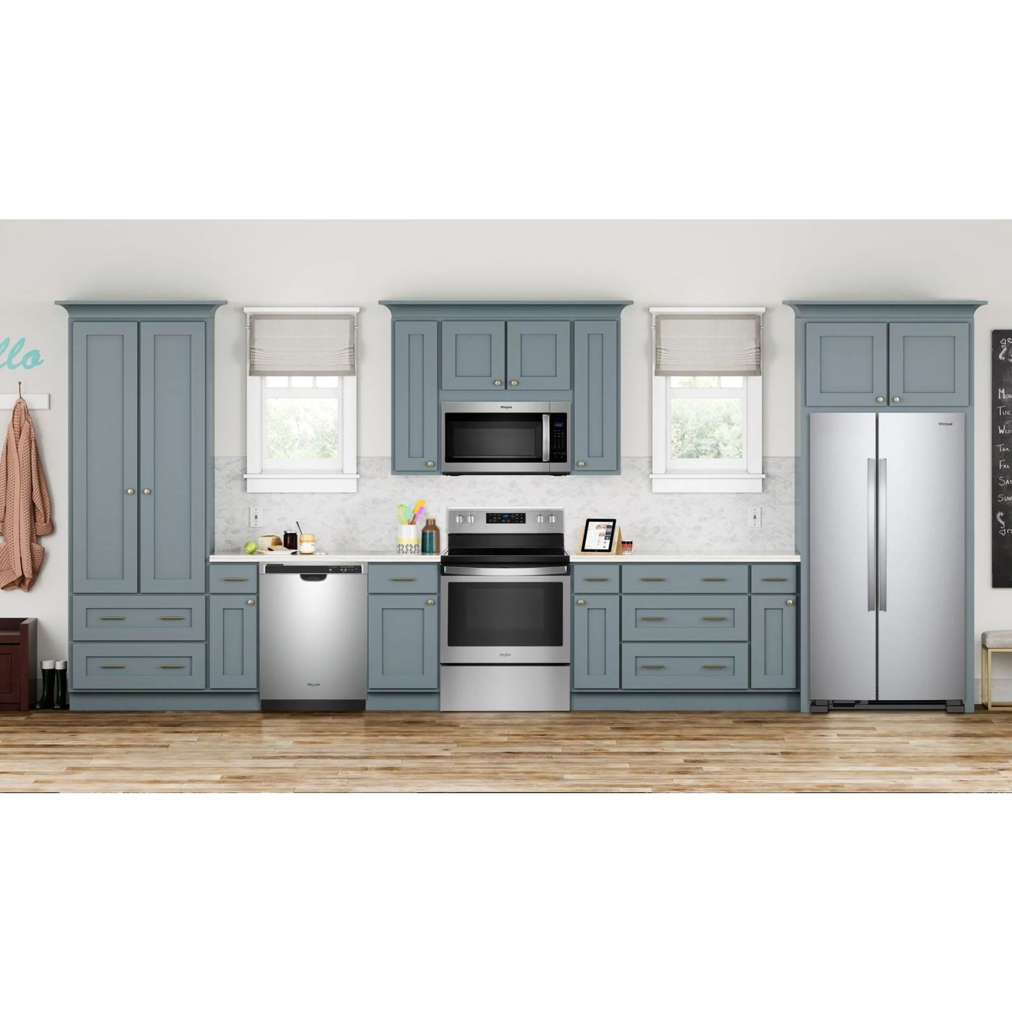 Whirlpool 33-inch Wide Side-by-Side Refrigerator - 22 cu. ft. -Monochromatic Stainless Steel (WRS312SNHM) - Image 10