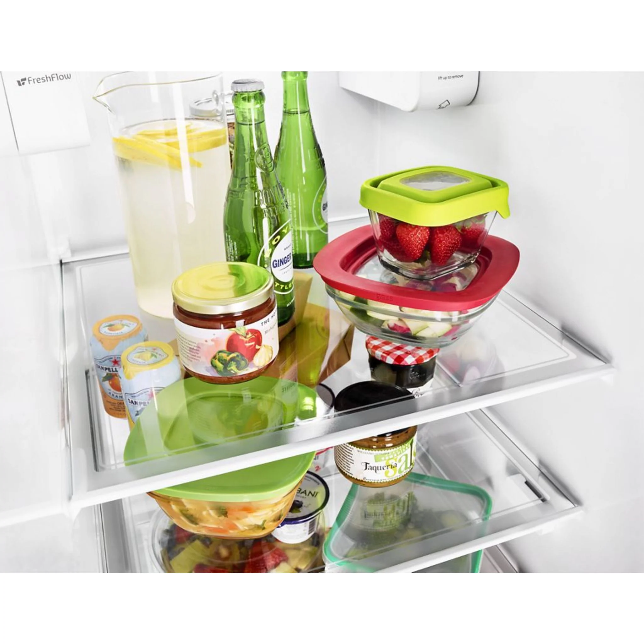 Whirlpool 33-inch Wide Side-by-Side Refrigerator - 22 cu. ft. -Monochromatic Stainless Steel (WRS312SNHM) - Image 20