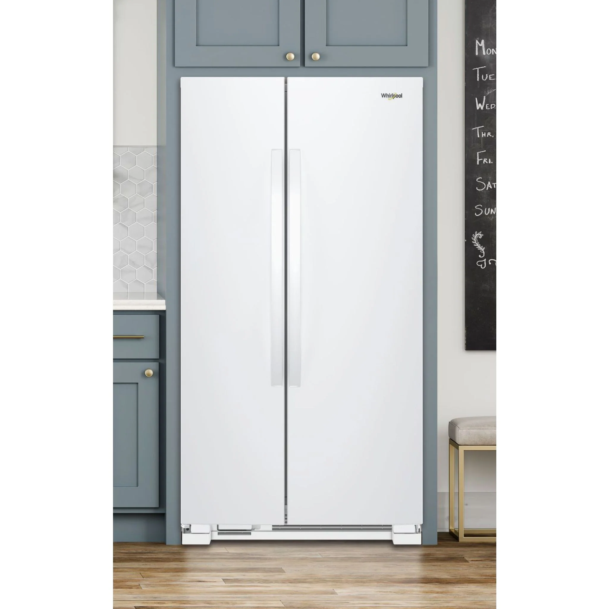 Whirlpool 33-inch Wide Side-by-Side Refrigerator - 22 cu. ft. -White (WRS312SNHW) - Image 13