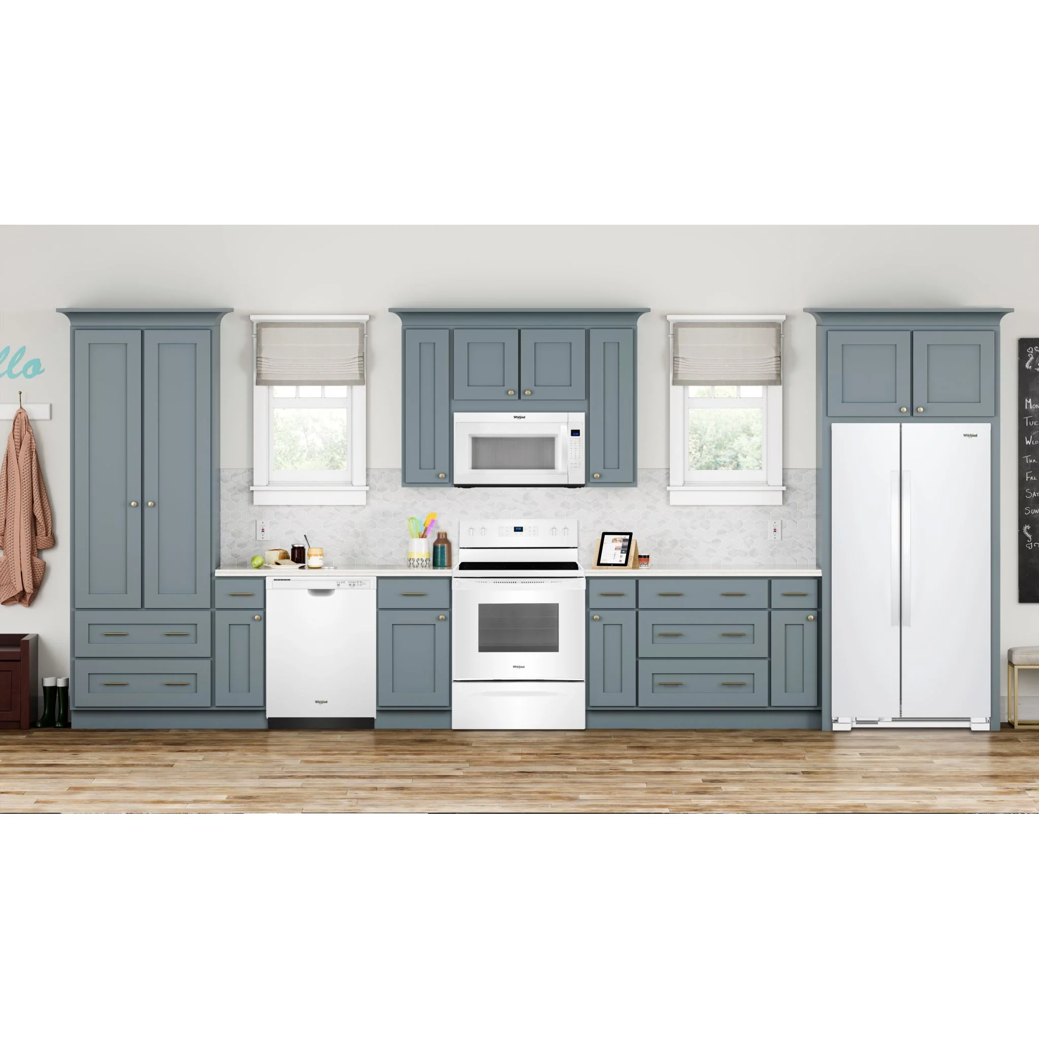 Whirlpool 33-inch Wide Side-by-Side Refrigerator - 22 cu. ft. -White (WRS312SNHW) - Image 4