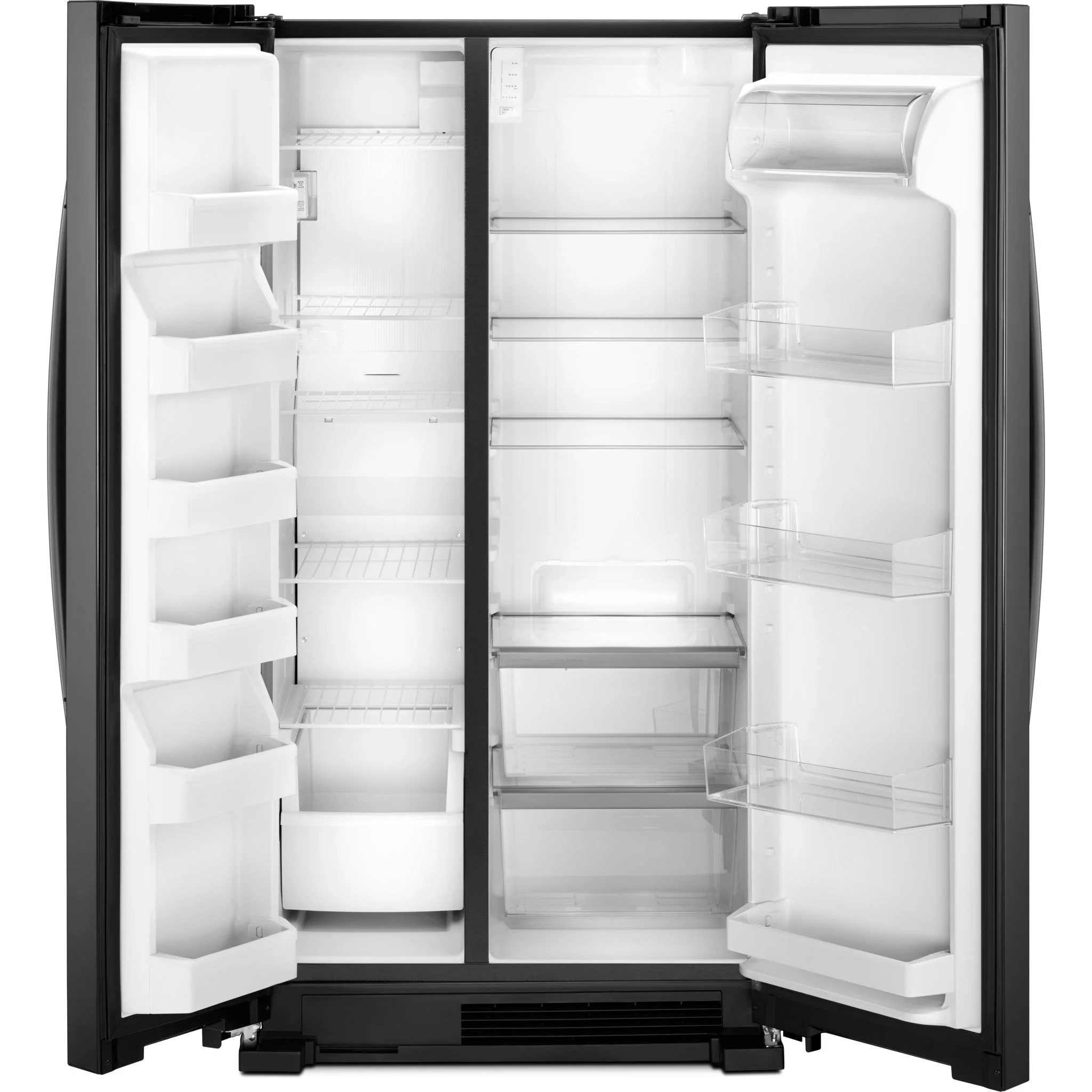 Whirlpool 36-inch Wide Side-by-Side Refrigerator - 25 cu. ft. -Black (WRS315SNHB) - Image 2