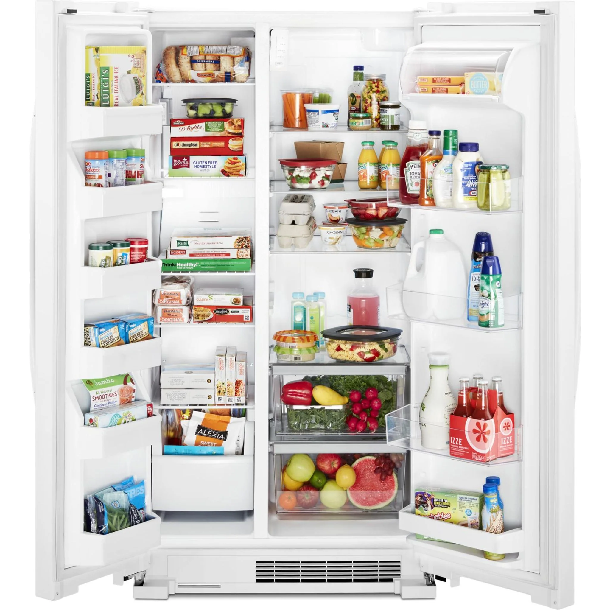 Whirlpool 36-inch Wide Side-by-Side Refrigerator - 25 cu. ft. -White (WRS315SNHW) - Image 10