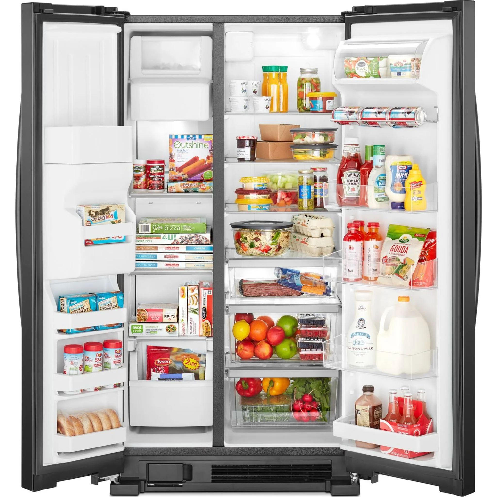 Whirlpool 33-inch Wide Side-by-Side Refrigerator - 21 cu. ft. -Black (WRS321SDHB) - Image 20