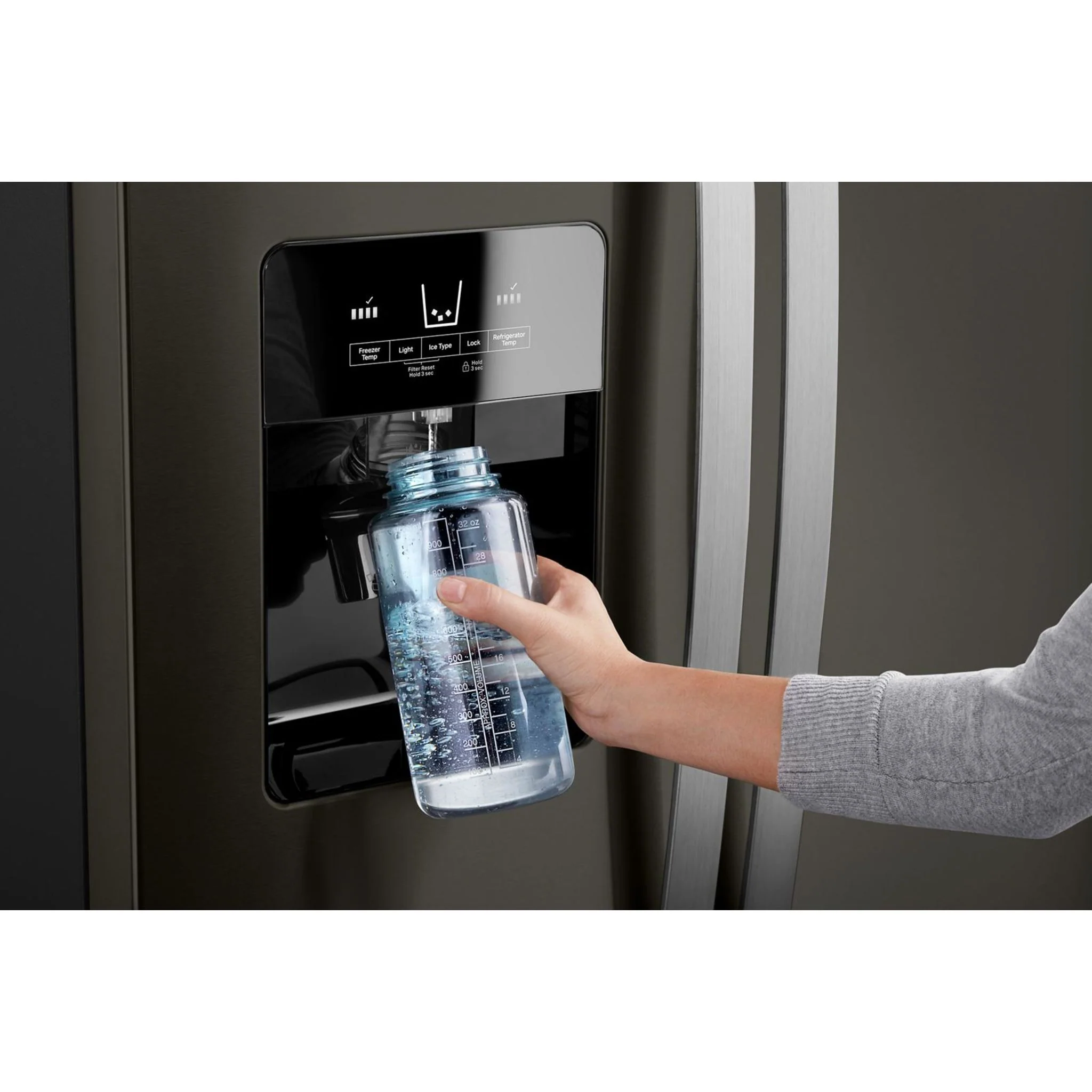 Whirlpool 33-inch Wide Side-by-Side Refrigerator - 21 cu. ft. -Black Stainless (WRS321SDHV) - Image 21