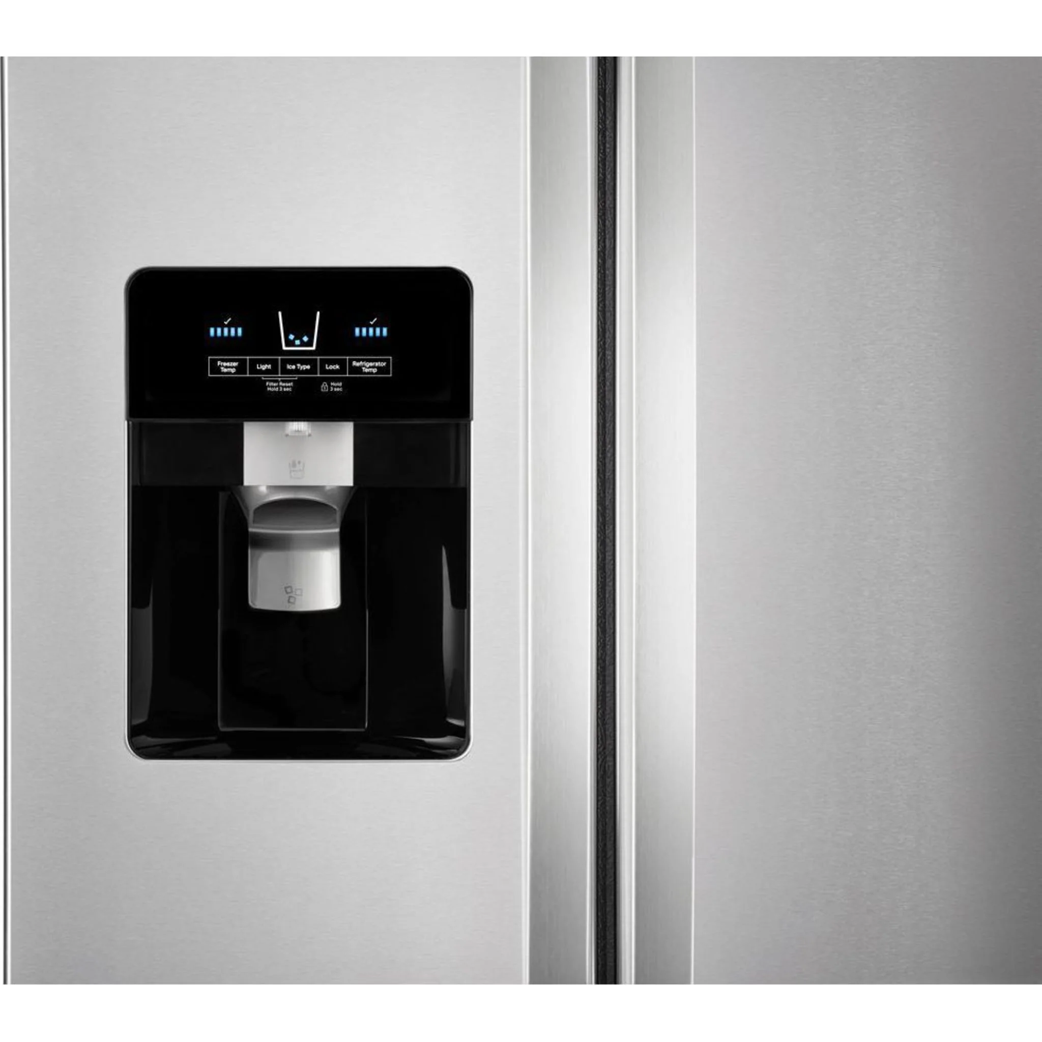 Whirlpool 33-inch Wide Side-by-Side Refrigerator - 21 cu. ft. -White (WRS321SDHW) - Image 2