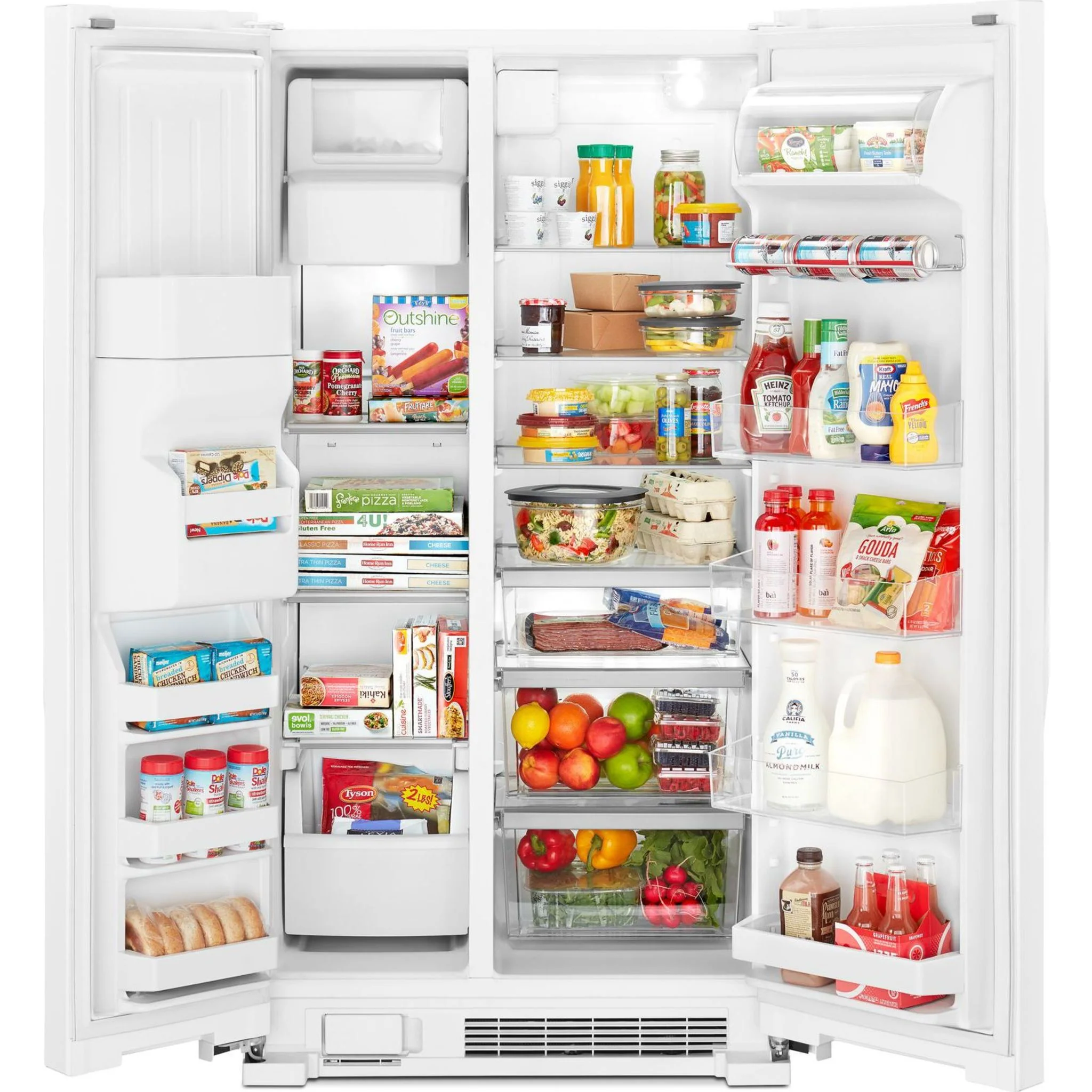 Whirlpool 33-inch Wide Side-by-Side Refrigerator - 21 cu. ft. -White (WRS321SDHW) - Image 23