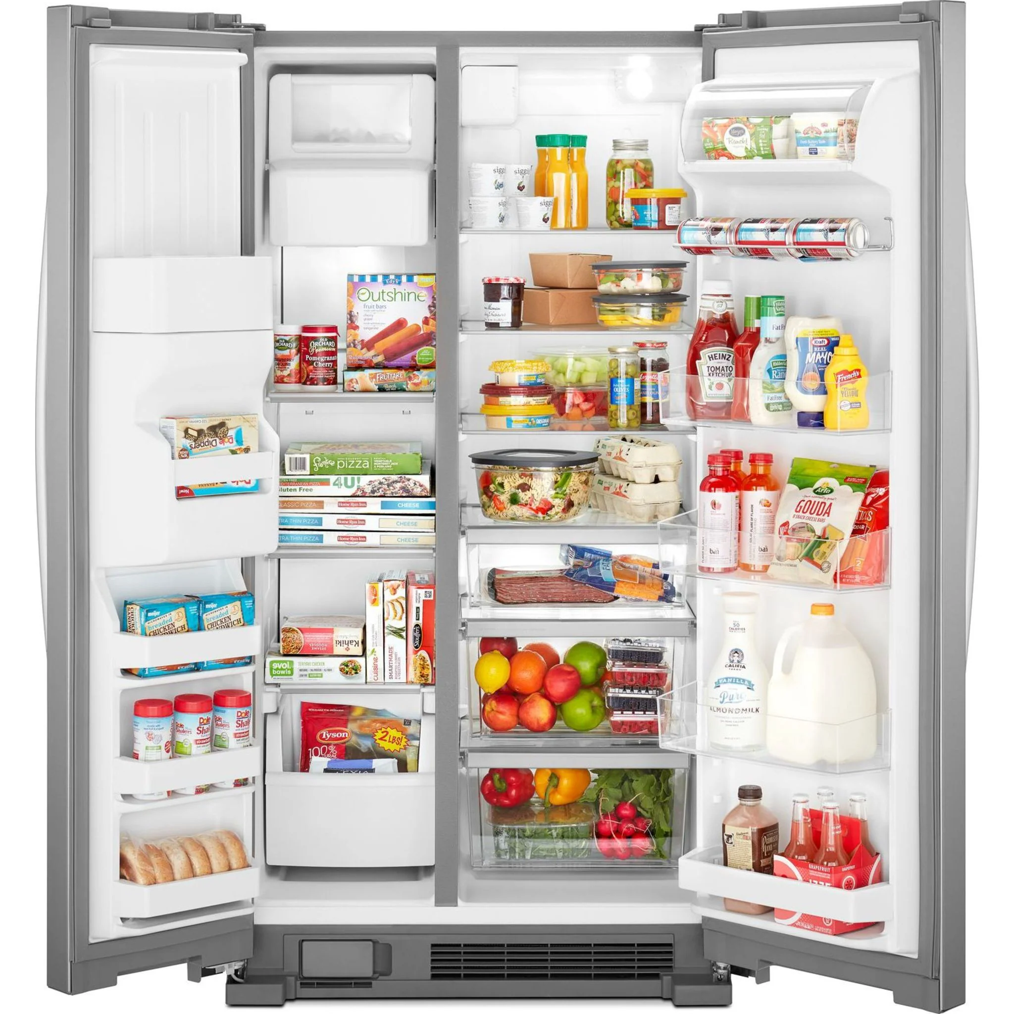 Whirlpool 33-inch Wide Side-by-Side Refrigerator - 21 cu. ft. -Fingerprint Resistant (WRS321SDHZ) - Image 20