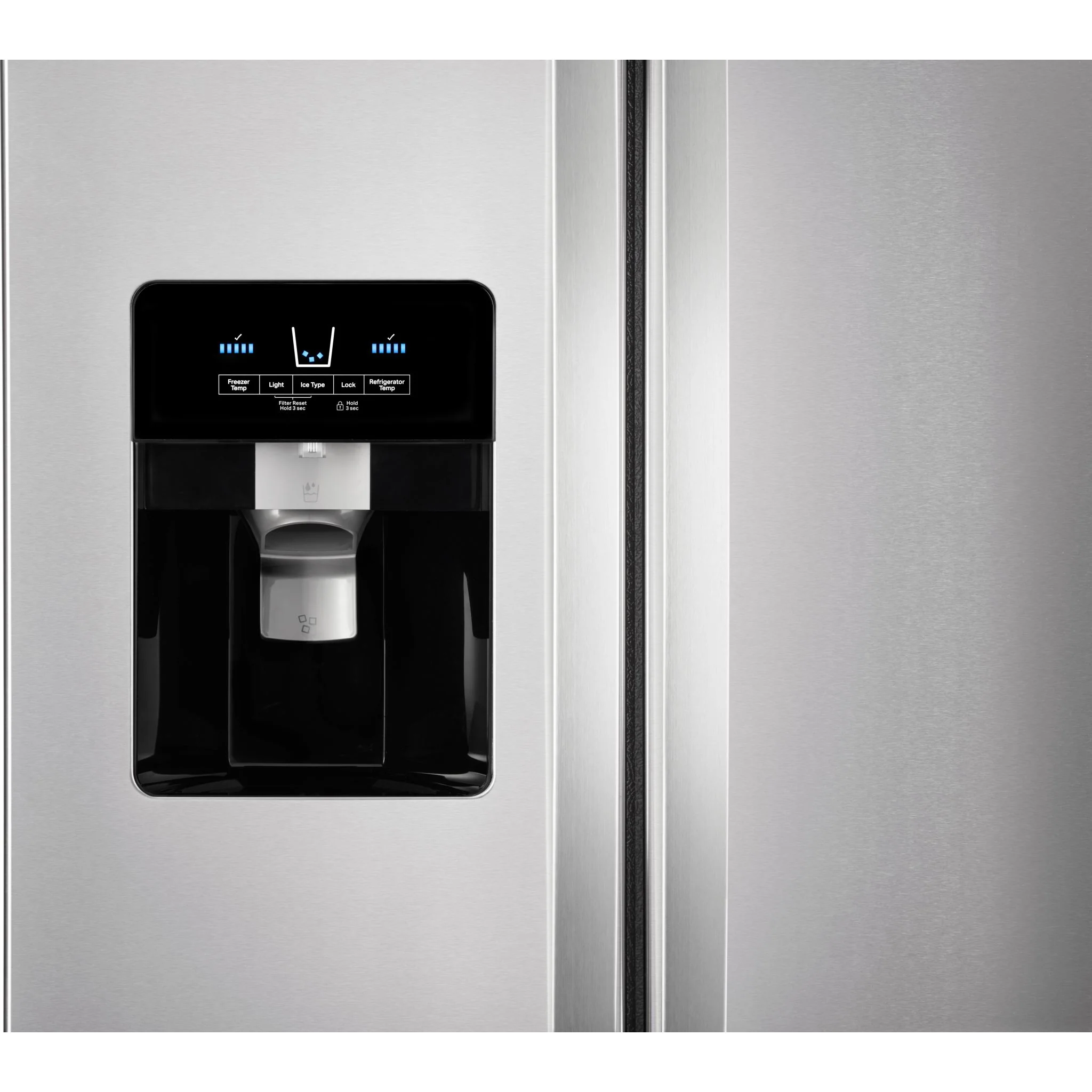 Whirlpool 33-inch Wide Side-by-Side Refrigerator - 21 cu. ft. -Fingerprint Resistant (WRS321SDHZ) - Image 3