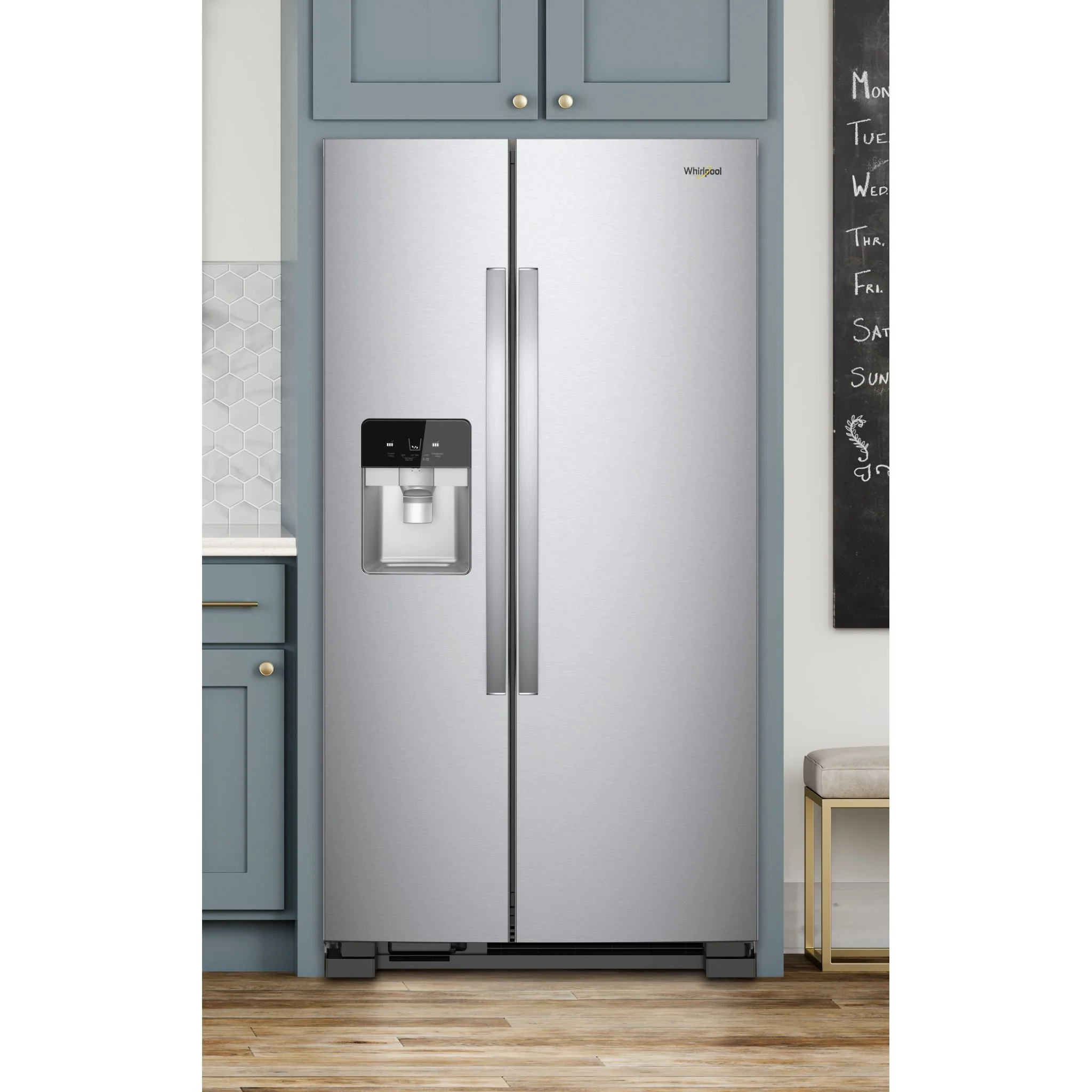 Whirlpool 33-inch Wide Side-by-Side Refrigerator - 21 cu. ft. -Fingerprint Resistant (WRS321SDHZ) - Image 6
