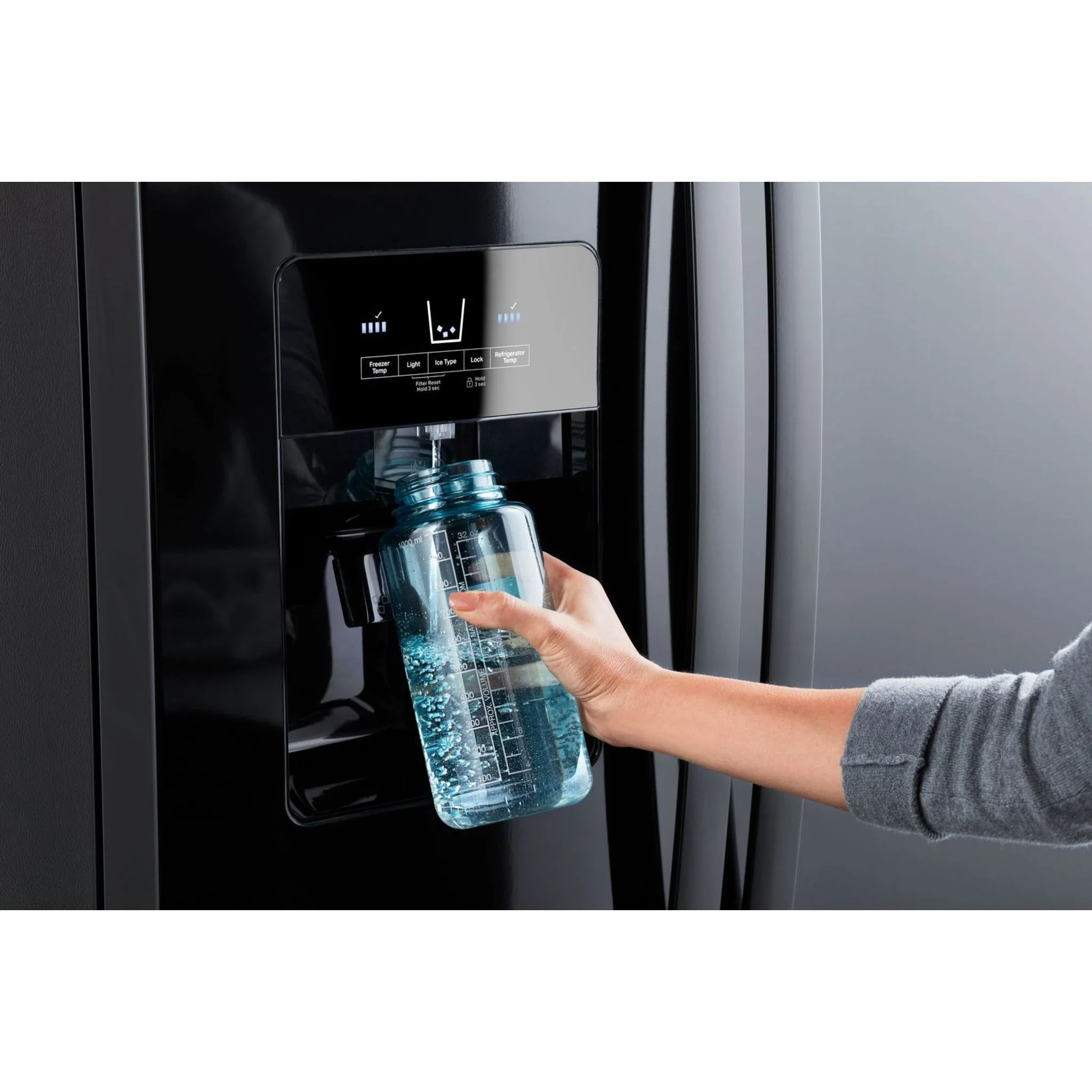 Whirlpool 36-inch Wide Side-by-Side Refrigerator - 25 cu. ft. -Black (WRS325SDHB) - Image 10