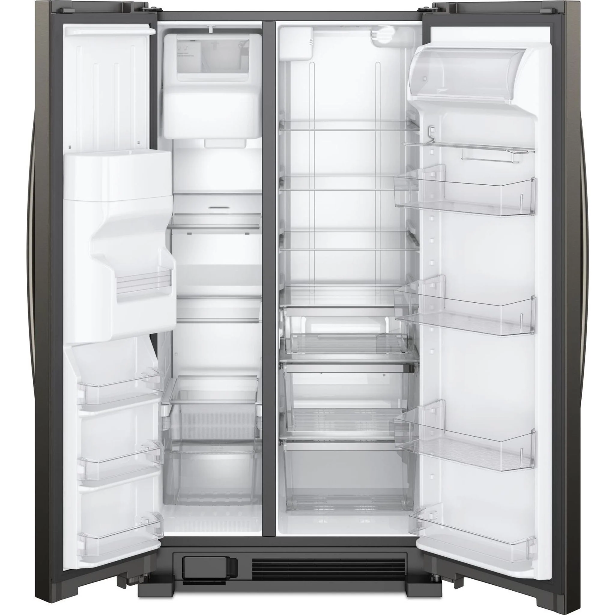 Whirlpool 36-inch Wide Side-by-Side Refrigerator - 25 cu. ft. -Black Stainless (WRS325SDHV) - Image 14