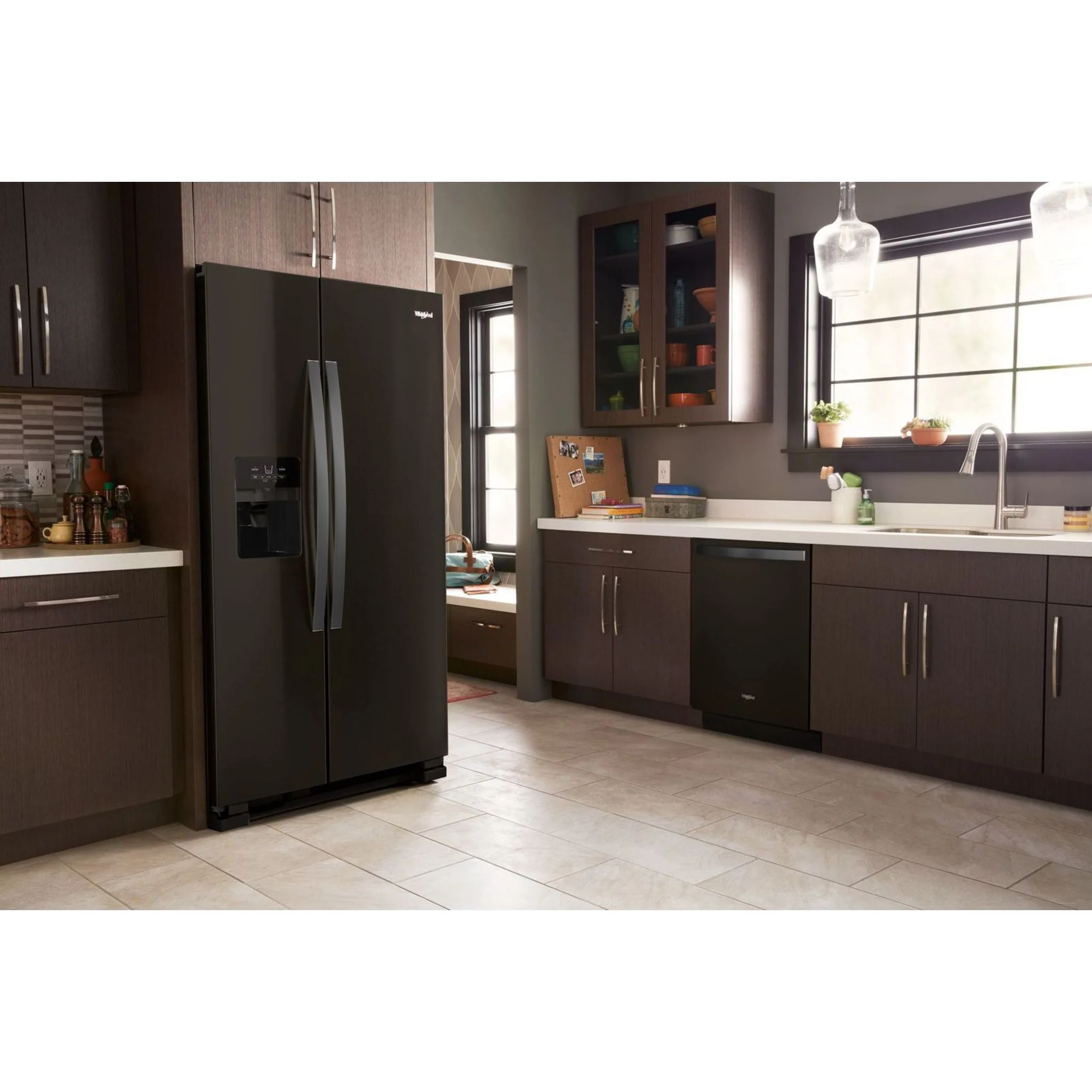 Whirlpool 36-inch Wide Side-by-Side Refrigerator - 25 cu. ft. -Black Stainless (WRS325SDHV) - Image 18