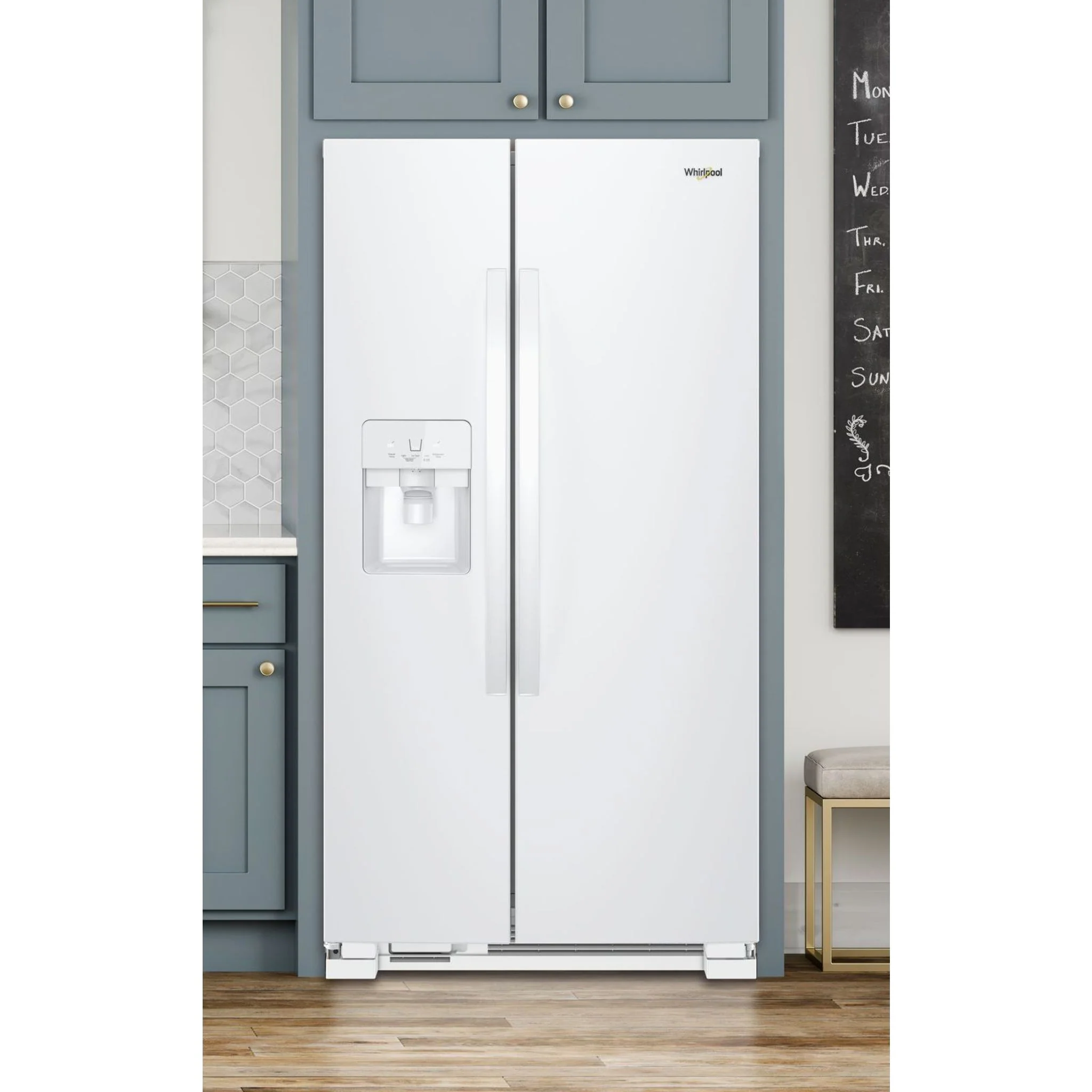 Whirlpool 36-inch Wide Side-by-Side Refrigerator - 25 cu. ft. -White (WRS325SDHW) - Image 12