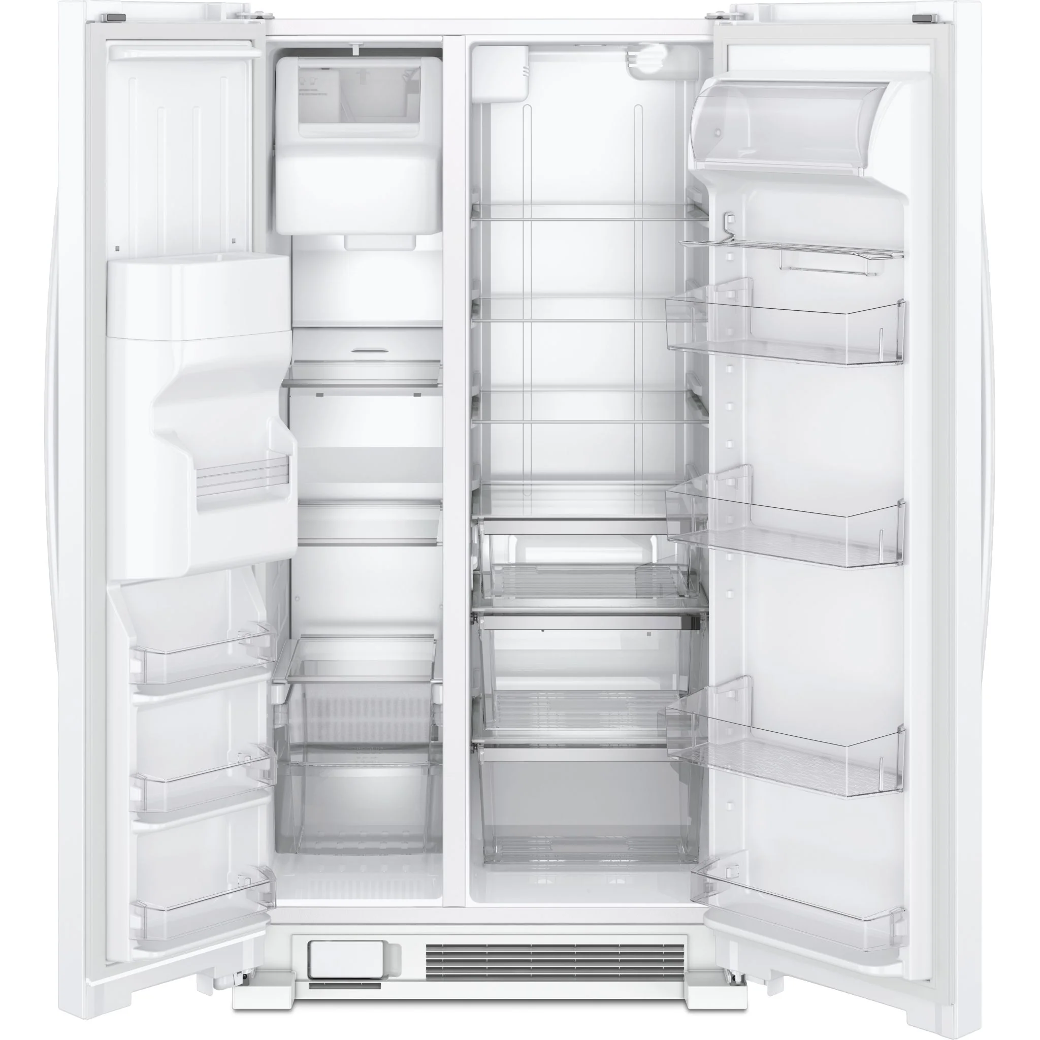 Whirlpool 36-inch Wide Side-by-Side Refrigerator - 25 cu. ft. -White (WRS325SDHW) - Image 2