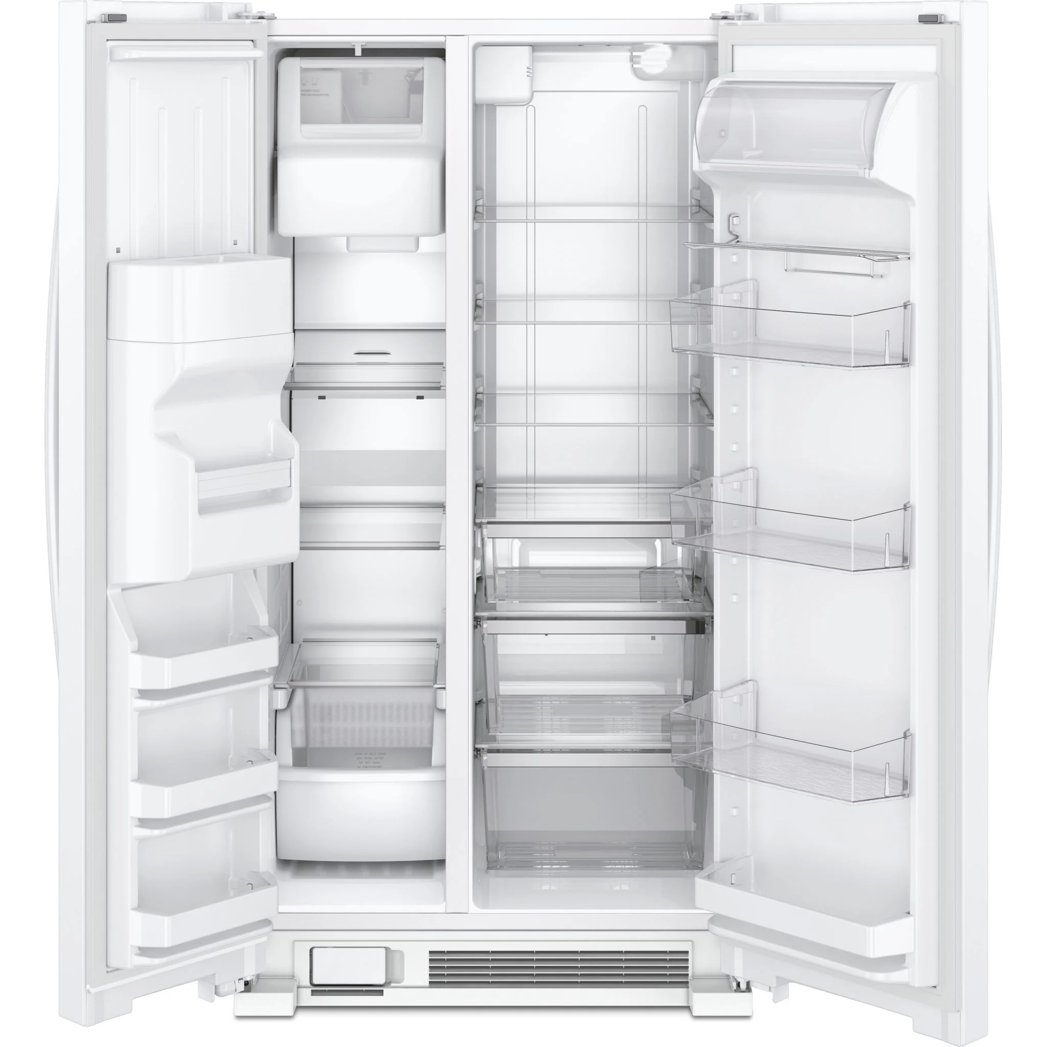 Whirlpool 36-inch Wide Side-by-Side Refrigerator - 25 cu. ft. -White (WRS325SDHW) - Image 3