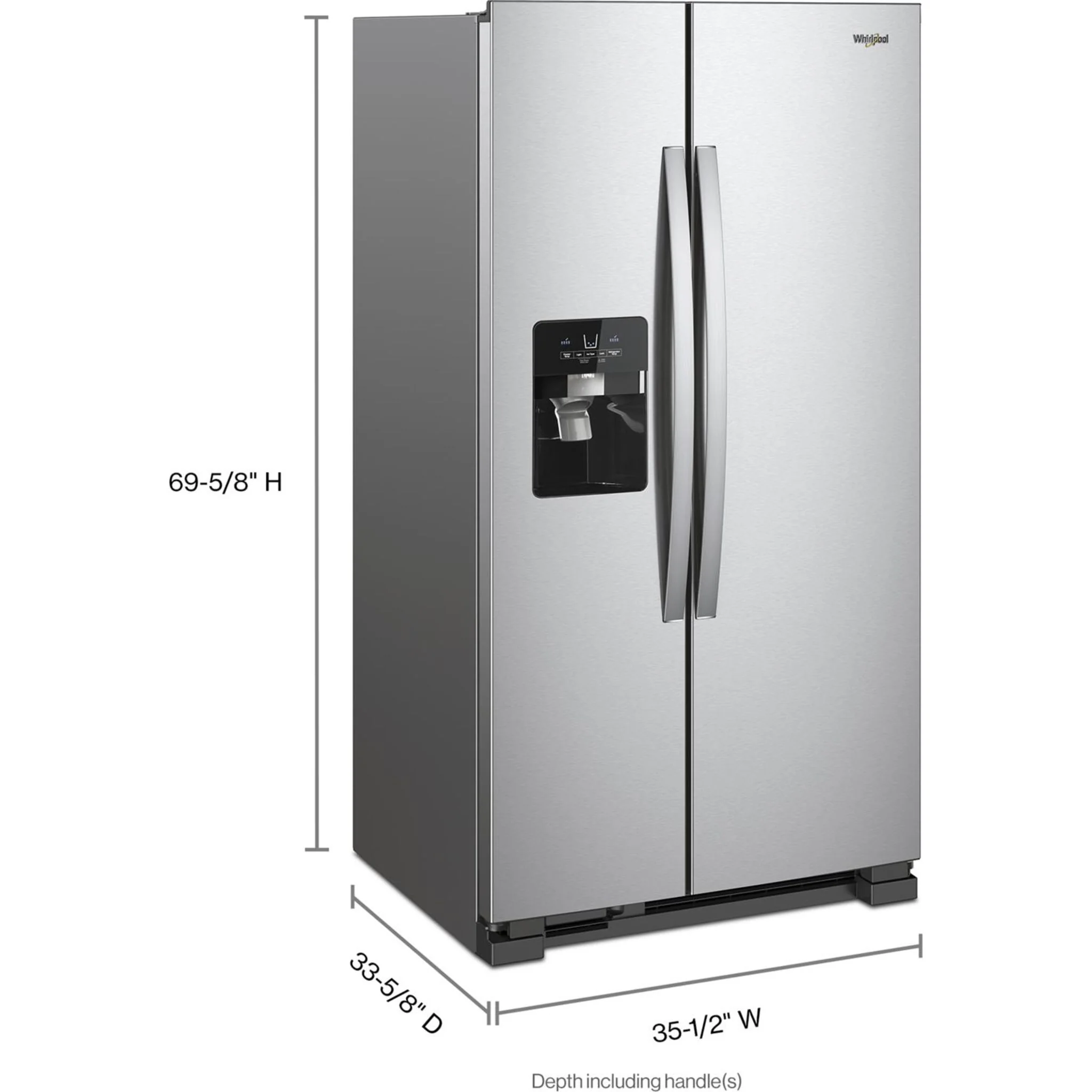 Whirlpool 36-inch Wide Side-by-Side Refrigerator - 25 cu. ft. -Fingerprint Resistant (WRS325SDHZ) - Image 23