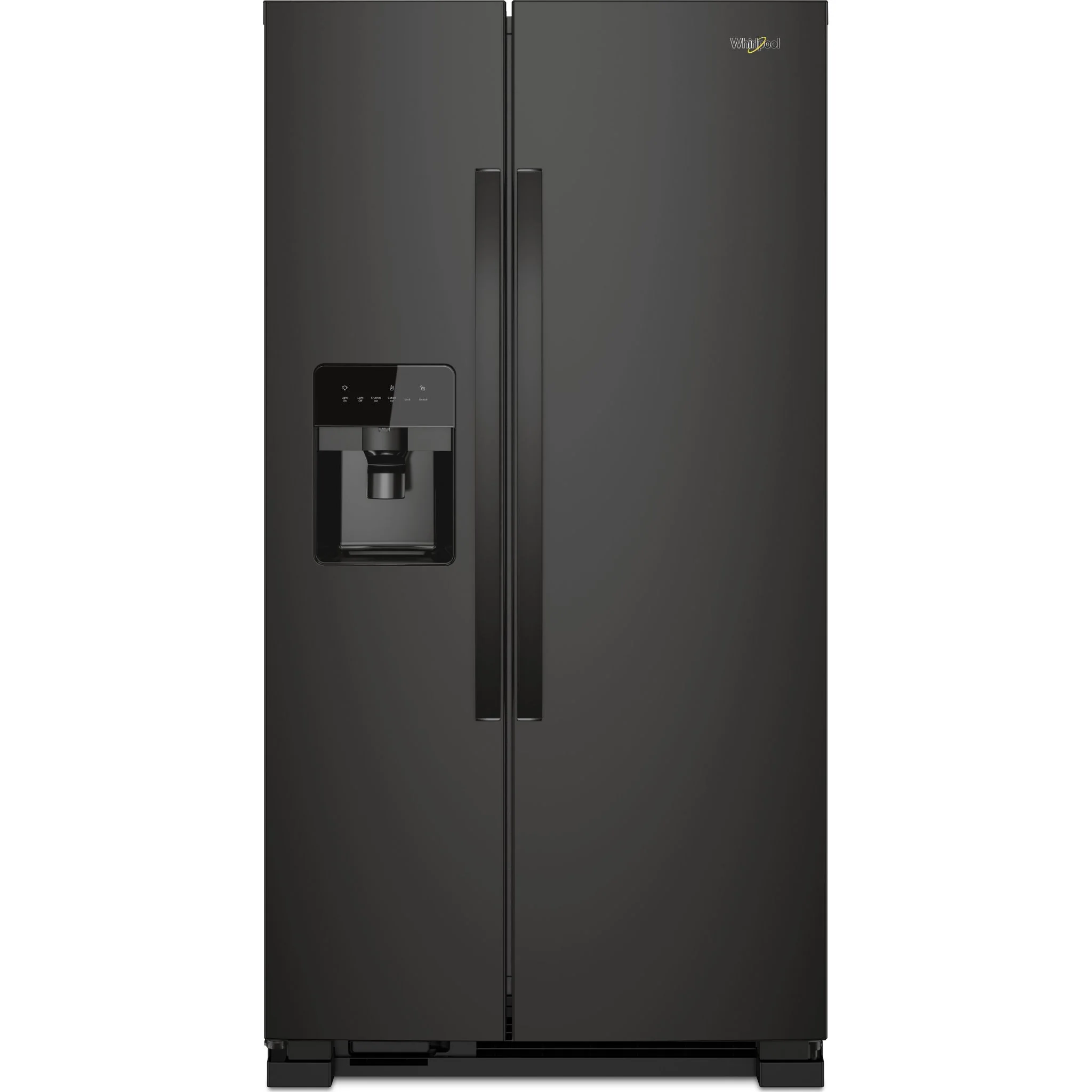 Whirlpool 33-inch Wide Side-by-Side Refrigerator - 21 cu. ft. -Black (WRS331SDHB)