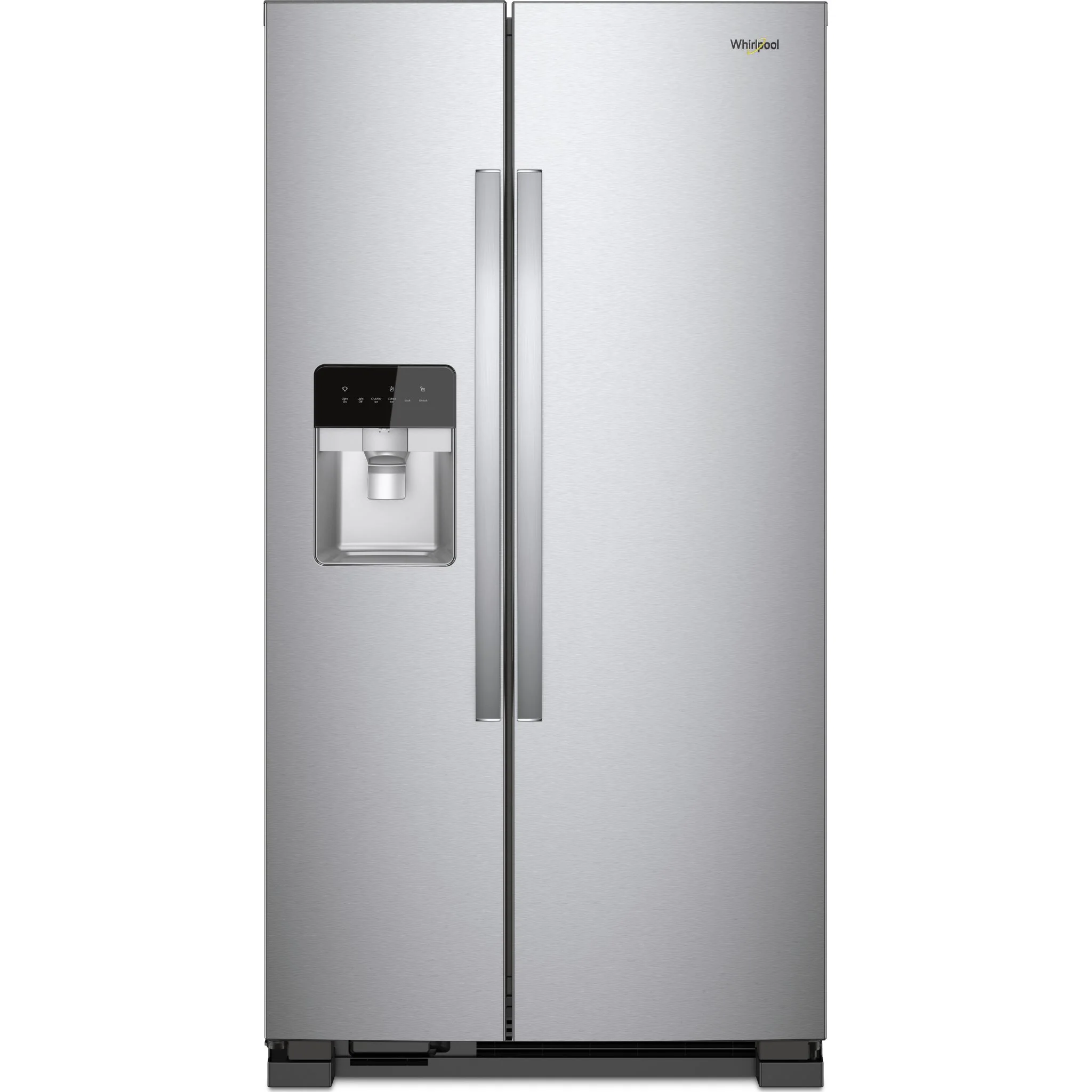 Whirlpool 33-inch Wide Side-by-Side Refrigerator - 21 cu. ft. -Monochromatic Stainless Steel (WRS331SDHM)