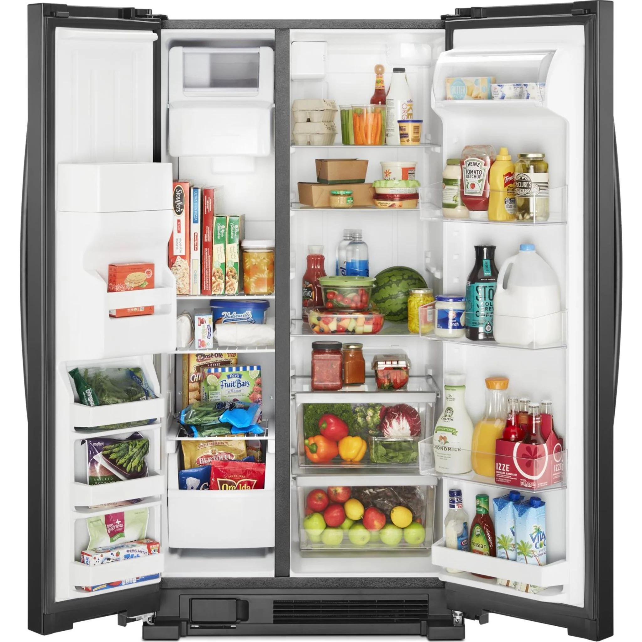 Whirlpool 36-inch Wide Side-by-Side Refrigerator - 25 cu. ft. -Black (WRS335SDHB) - Image 11