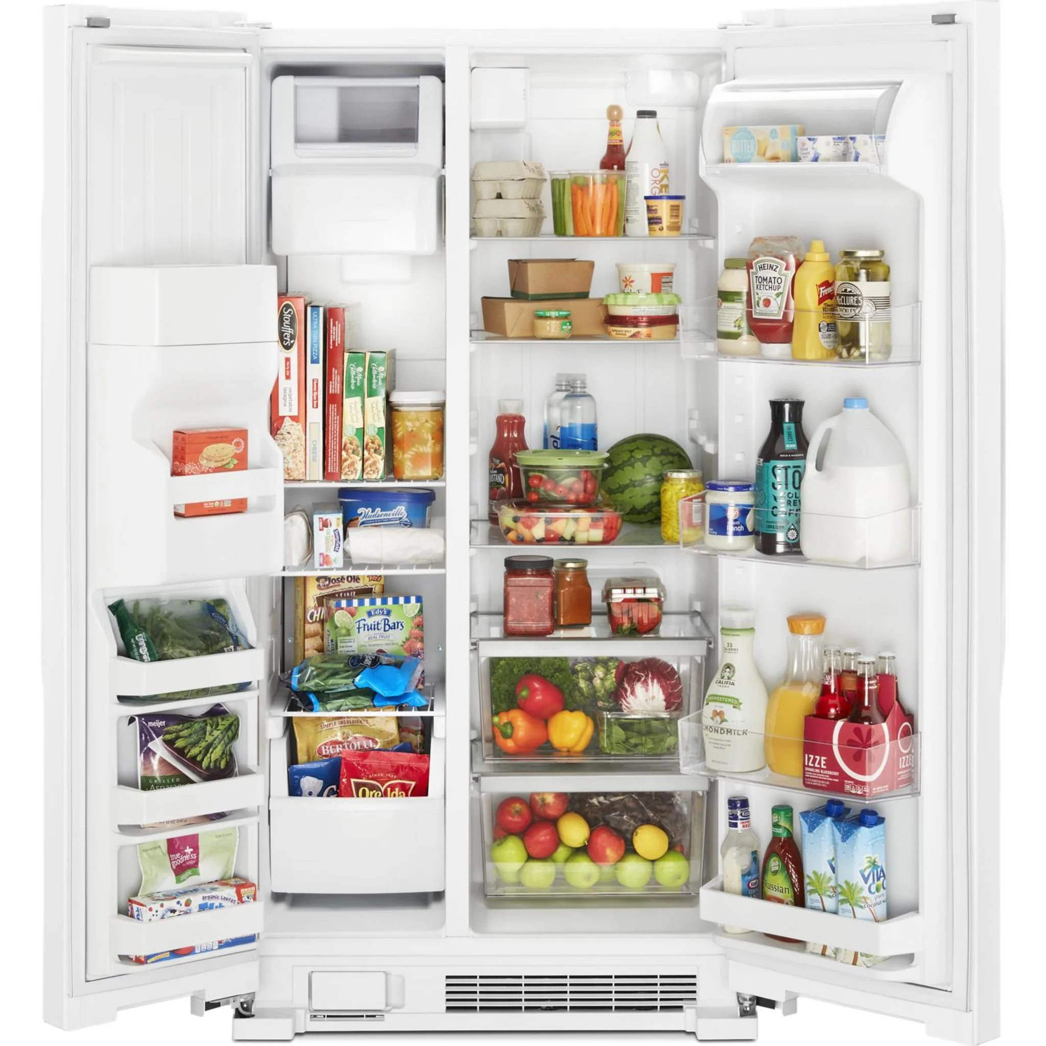 Whirlpool 36-inch Wide Side-by-Side Refrigerator - 25 cu. ft. -White (WRS335SDHW) - Image 14