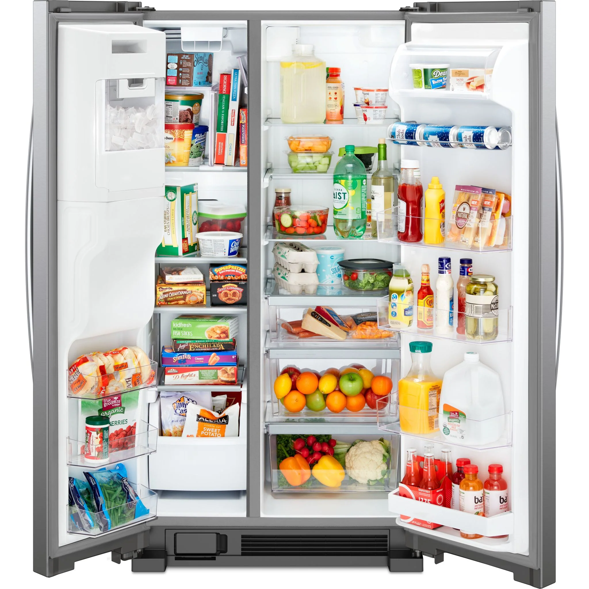 Whirlpool 36-inch Wide Side-by-Side Refrigerator - 25 cu. ft. -Black Stainless (WRS555SIHV) - Image 8
