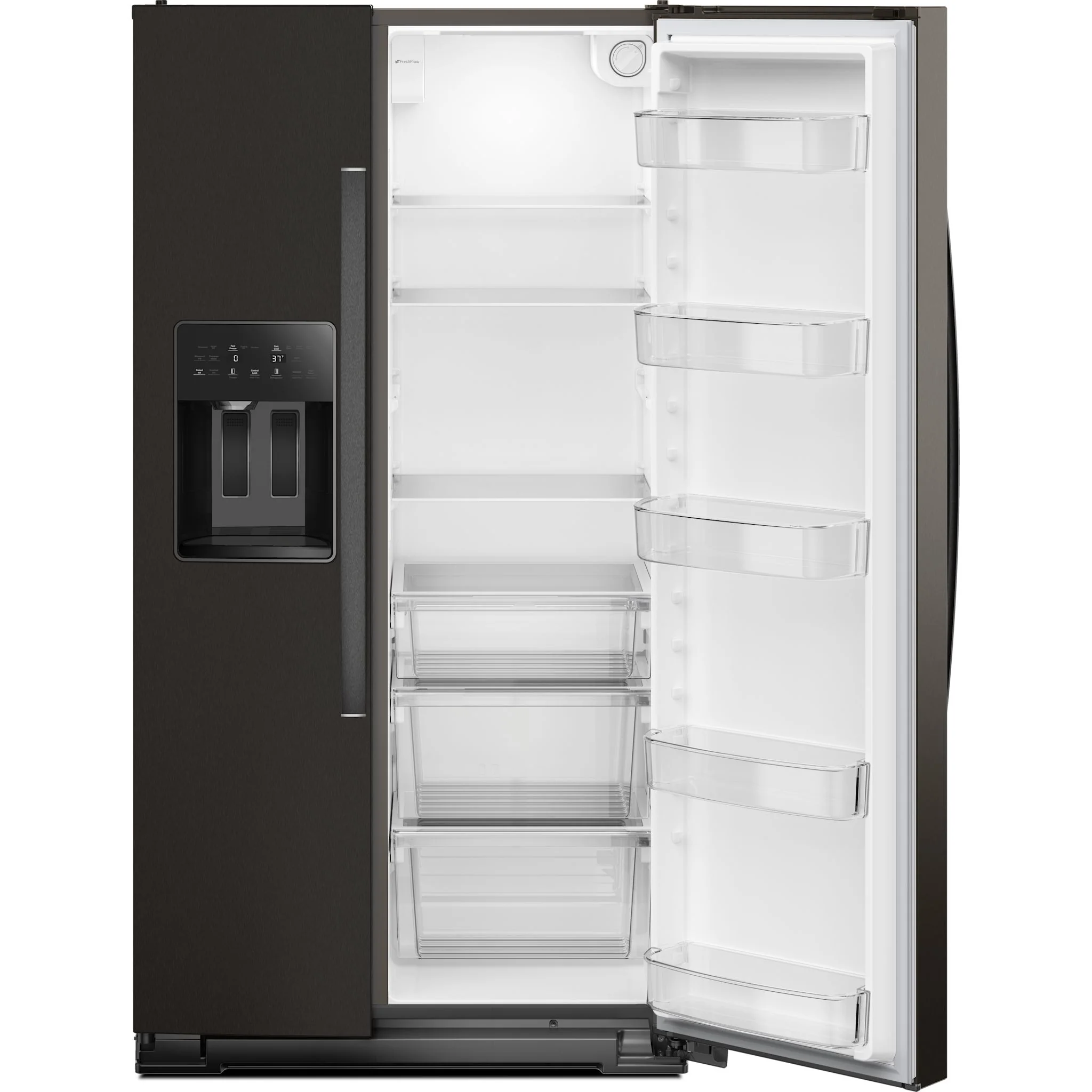 Whirlpool 36-inch Counter Depth Side-by-Side Refrigerator with TruCoolSystem -Black Stainless Finish (WRSC5536RV) - Image 5