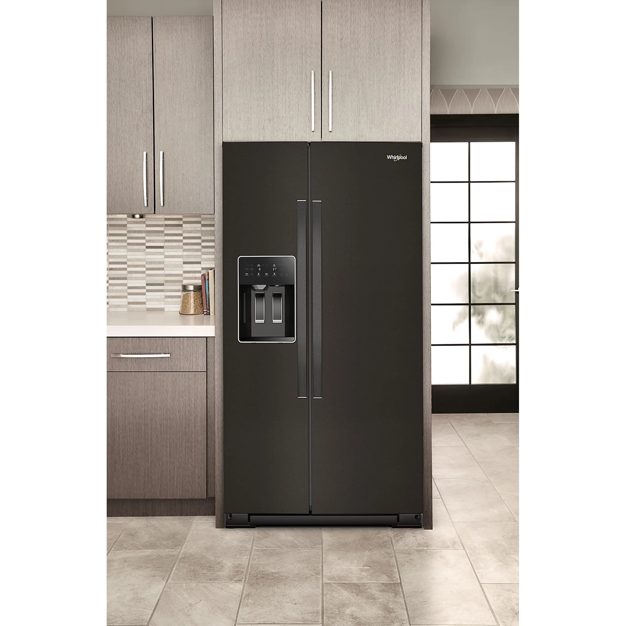 Whirlpool 36-inch Counter Depth Side-by-Side Refrigerator with TruCoolSystem -Black Stainless Finish (WRSC5536RV) - Image 8