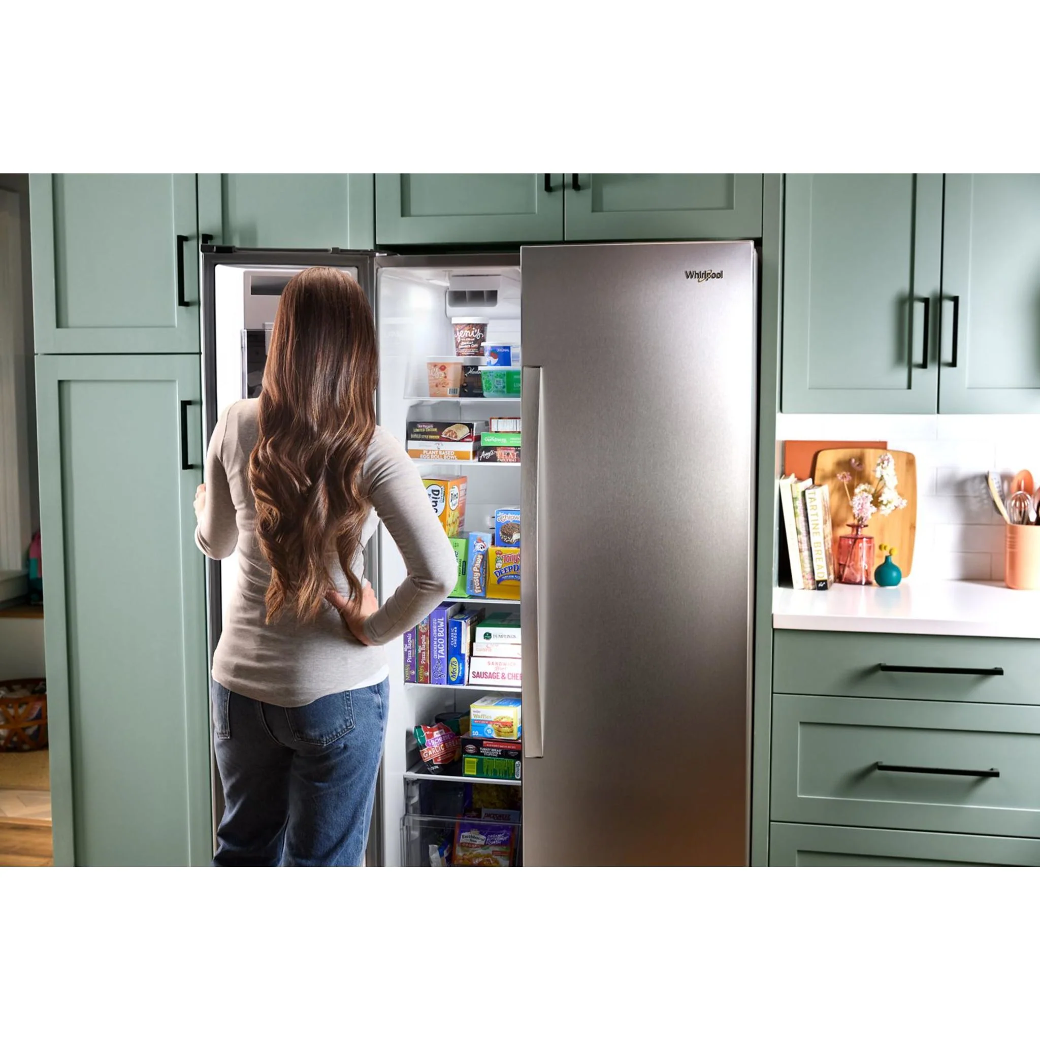 Whirlpool 36-inch Counter Depth Side-by-Side Refrigerator with TruCoolSystem -Fingerprint Resistant Stainless Steel (WRSC5536RZ) - Image 13
