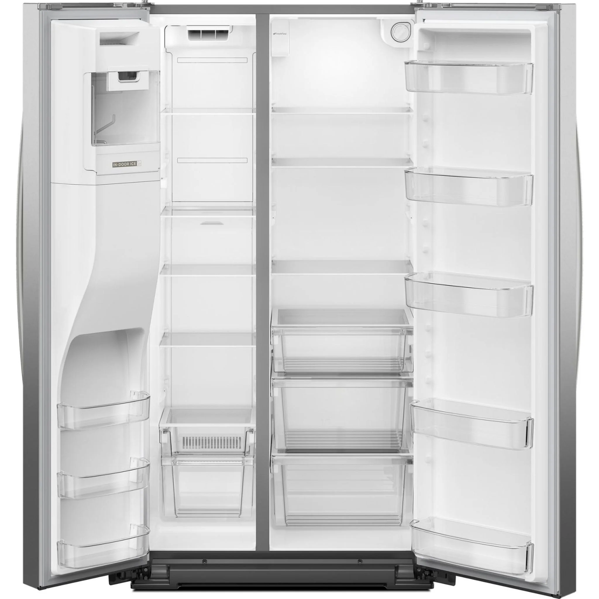 Whirlpool 36-inch Counter Depth Side-by-Side Refrigerator with TruCoolSystem -Fingerprint Resistant Stainless Steel (WRSC5536RZ) - Image 5