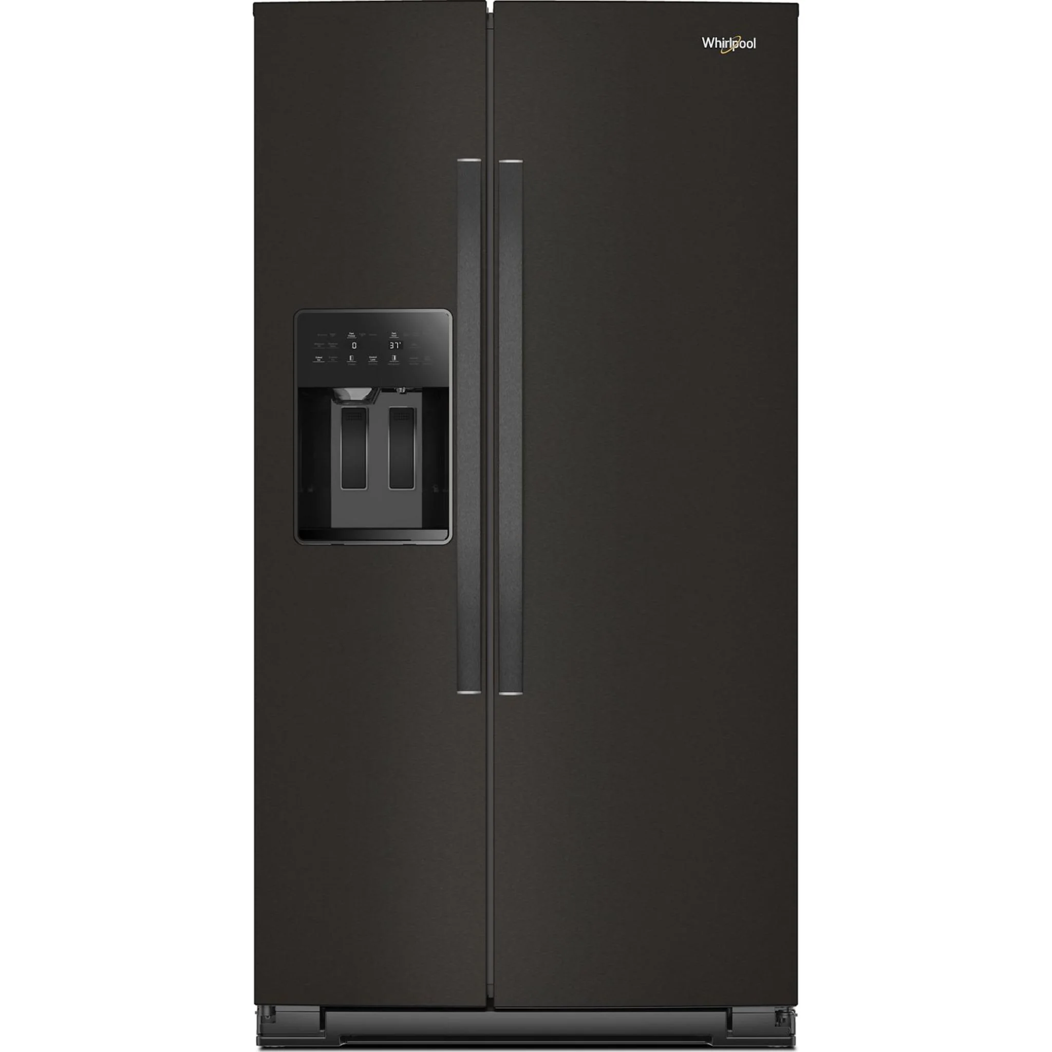 Whirlpool 36-inch Full Depth Side-by-Side Refrigerator with TruCoolSystem -Black Stainless Finish (WRSF5536RV)