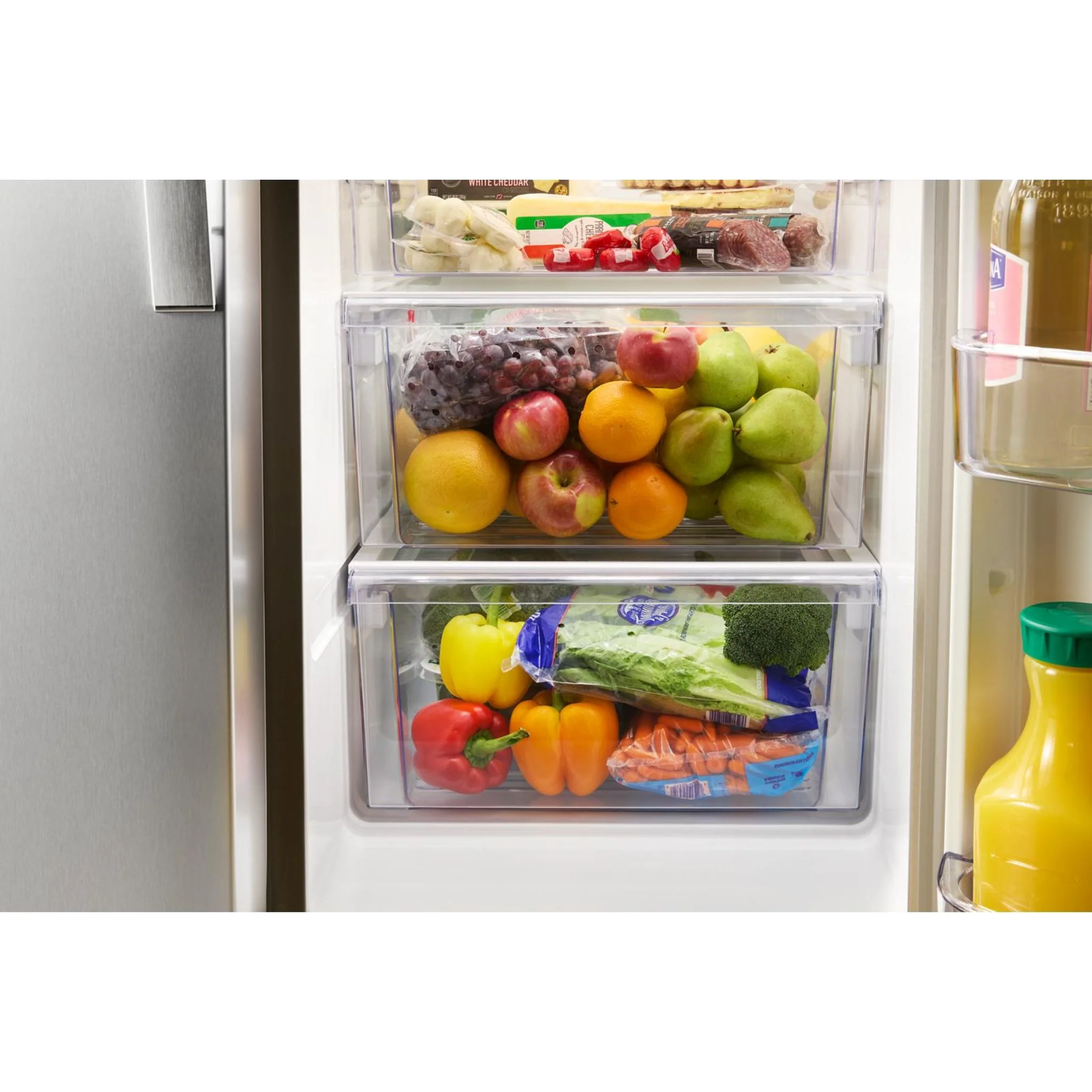 Whirlpool 36-inch Full Depth Side-by-Side Refrigerator with TruCoolSystem -Black Stainless Finish (WRSF5536RV) - Image 7