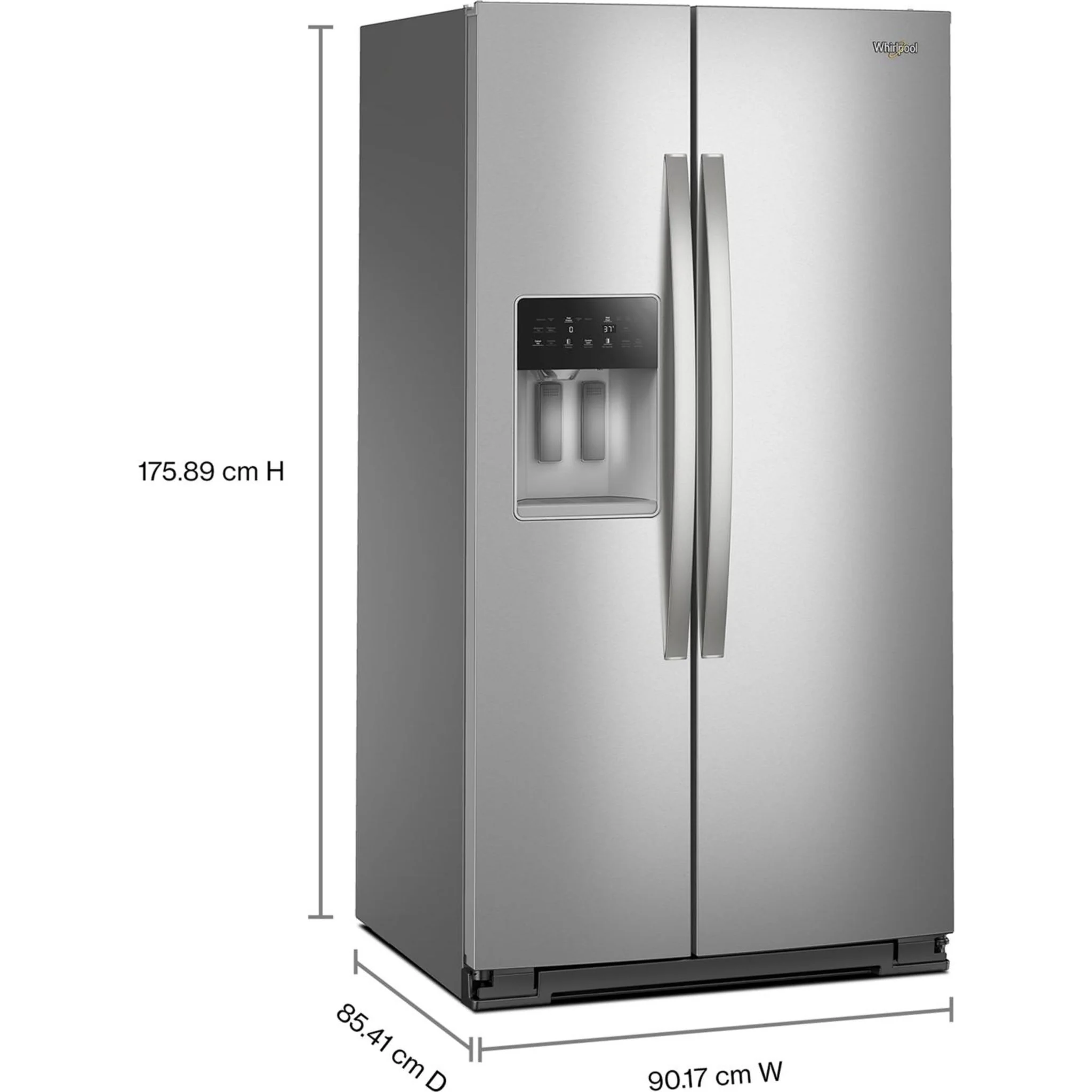 Whirlpool 36-inch Full Depth Side-by-Side Refrigerator with TruCoolSystem -Fingerprint Resistant Stainless Steel (WRSF5536RZ) - Image 18