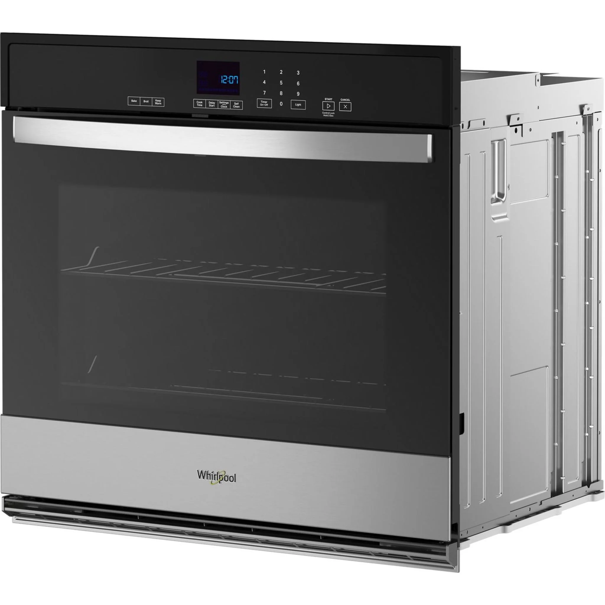 Whirlpool 4.3 Cu. Ft. Single Self-Cleaning Wall Oven -Stainless Steel (WOES3027LS) - Image 3
