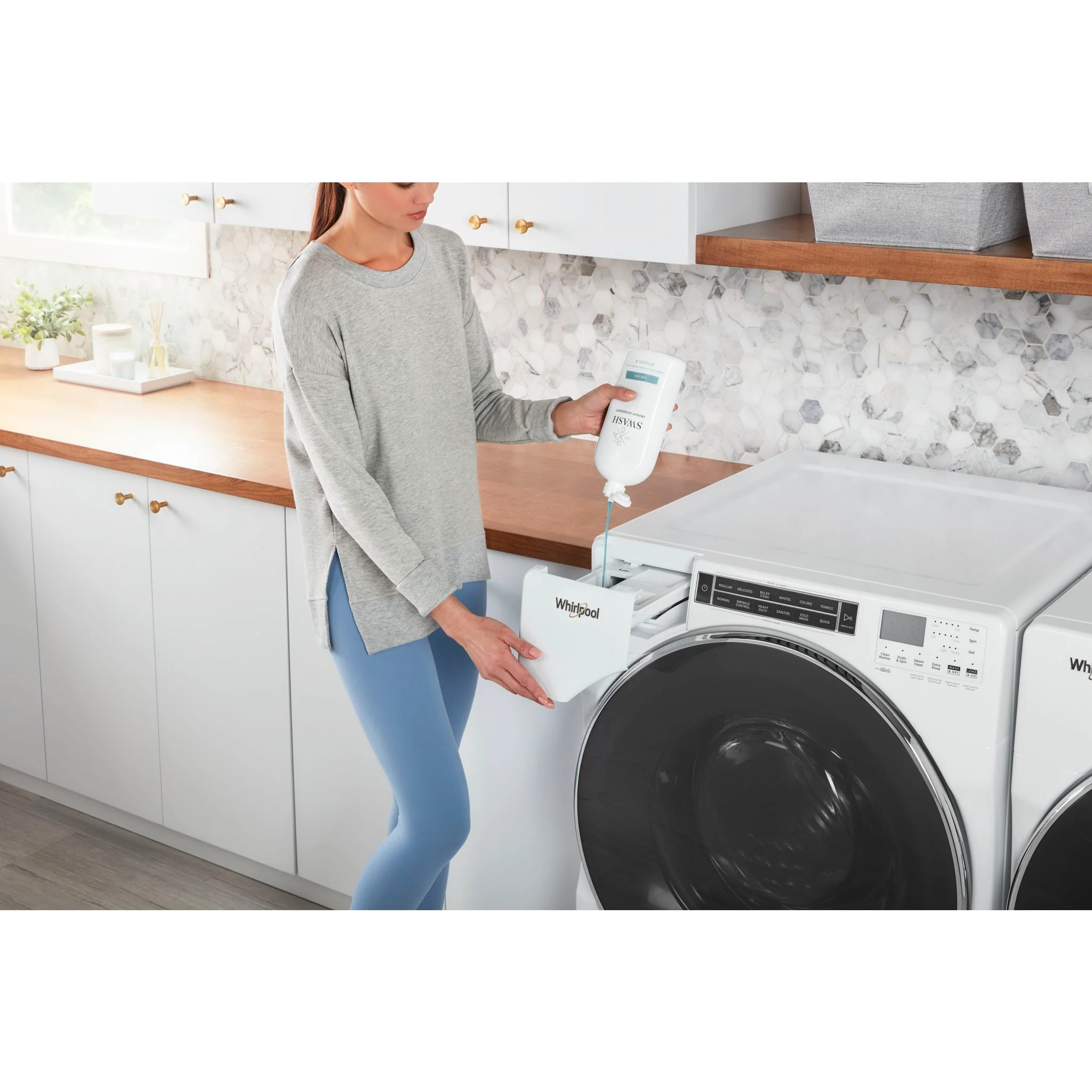 Whirlpool Swash Smells Like Clean Laundry HE Ultra-Concentrated Liquid Laundry Detergent -  (SWHLDLFL2B) - Image 10