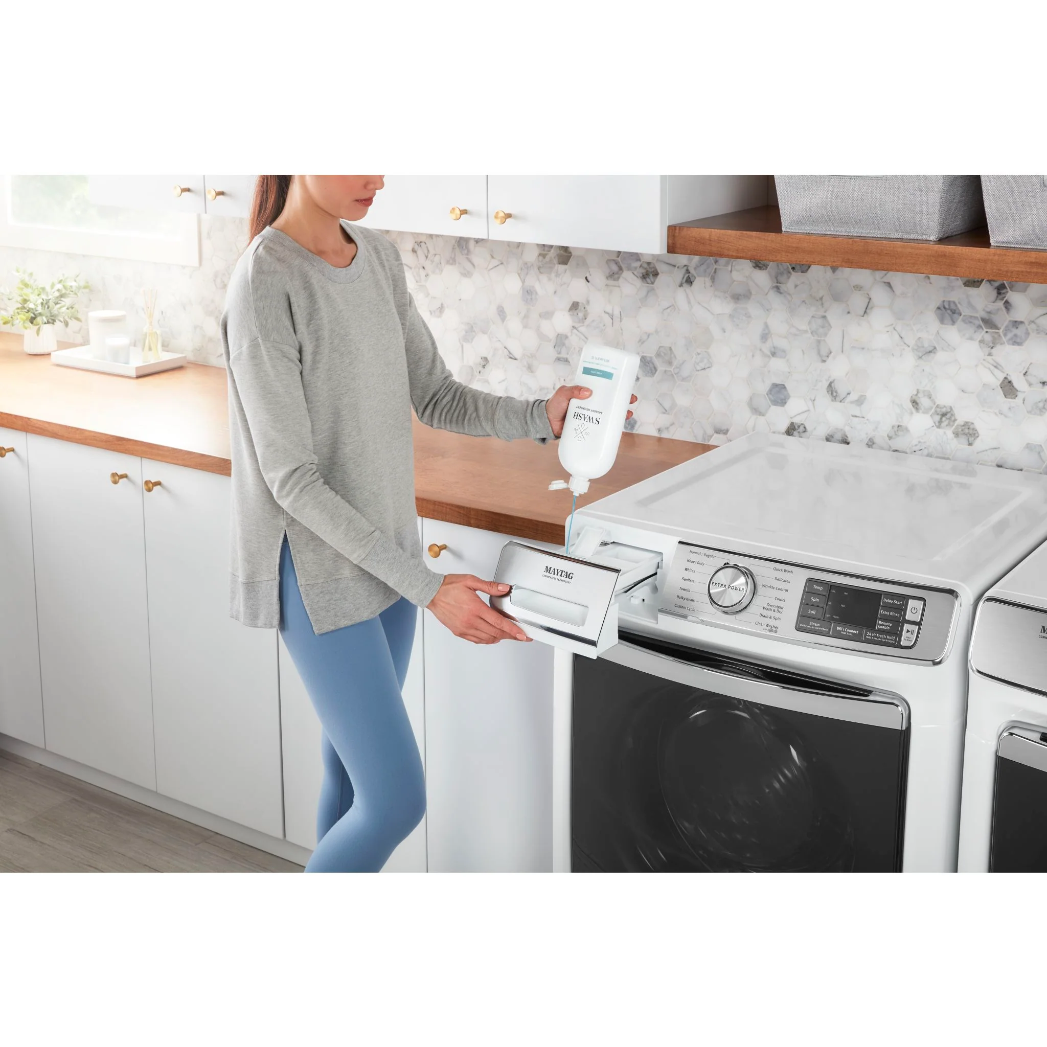 Whirlpool Swash Smells Like Clean Laundry HE Ultra-Concentrated Liquid Laundry Detergent -  (SWHLDLFL2B) - Image 14