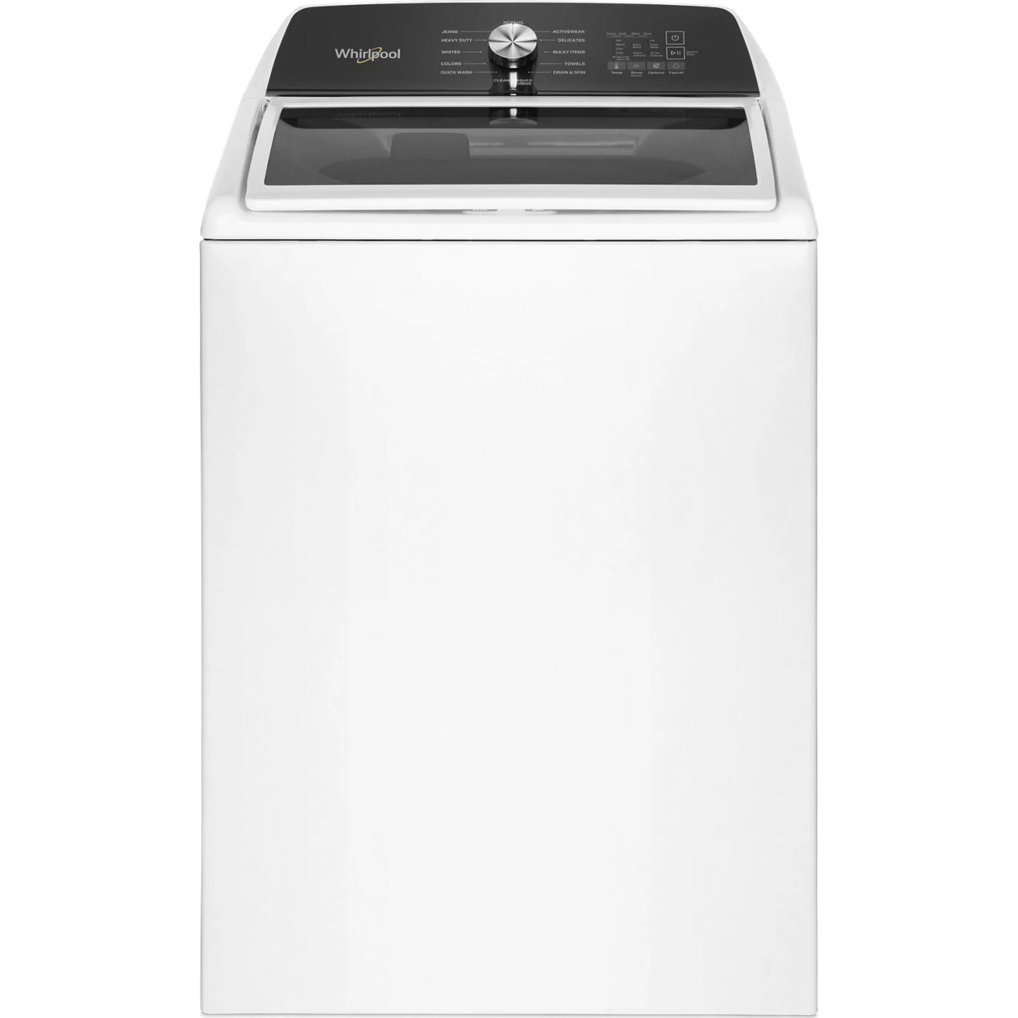 Whirlpool 5.3 Cu. Ft. IEC Top Load Impeller Washer with Built-in Faucet -White (WTW5020SW)