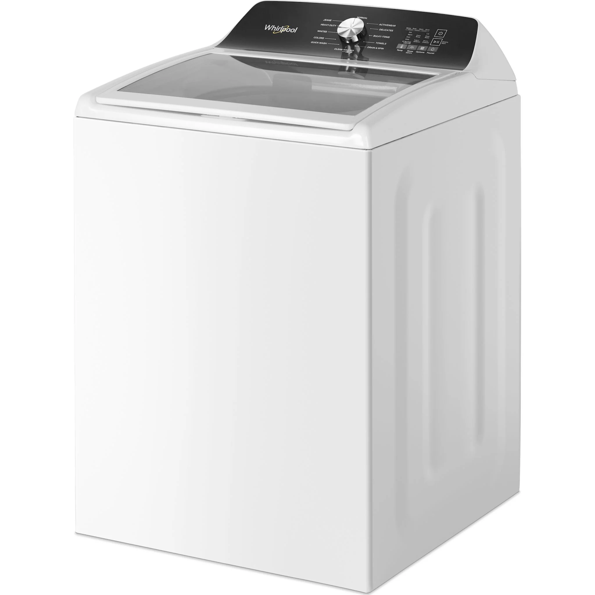 Whirlpool 5.2 Cu. Ft. IEC Top Load Agitator Washer with Built-In Faucet -White (WTW5025SW) - Image 3
