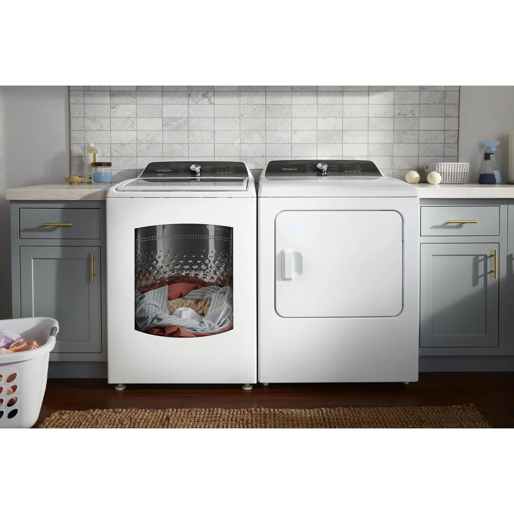 Whirlpool 5.4 - 5.5 Cu. Ft. Capacity Top Load Washer with Removable Agitator -White (WTW5057LW) - Image 24