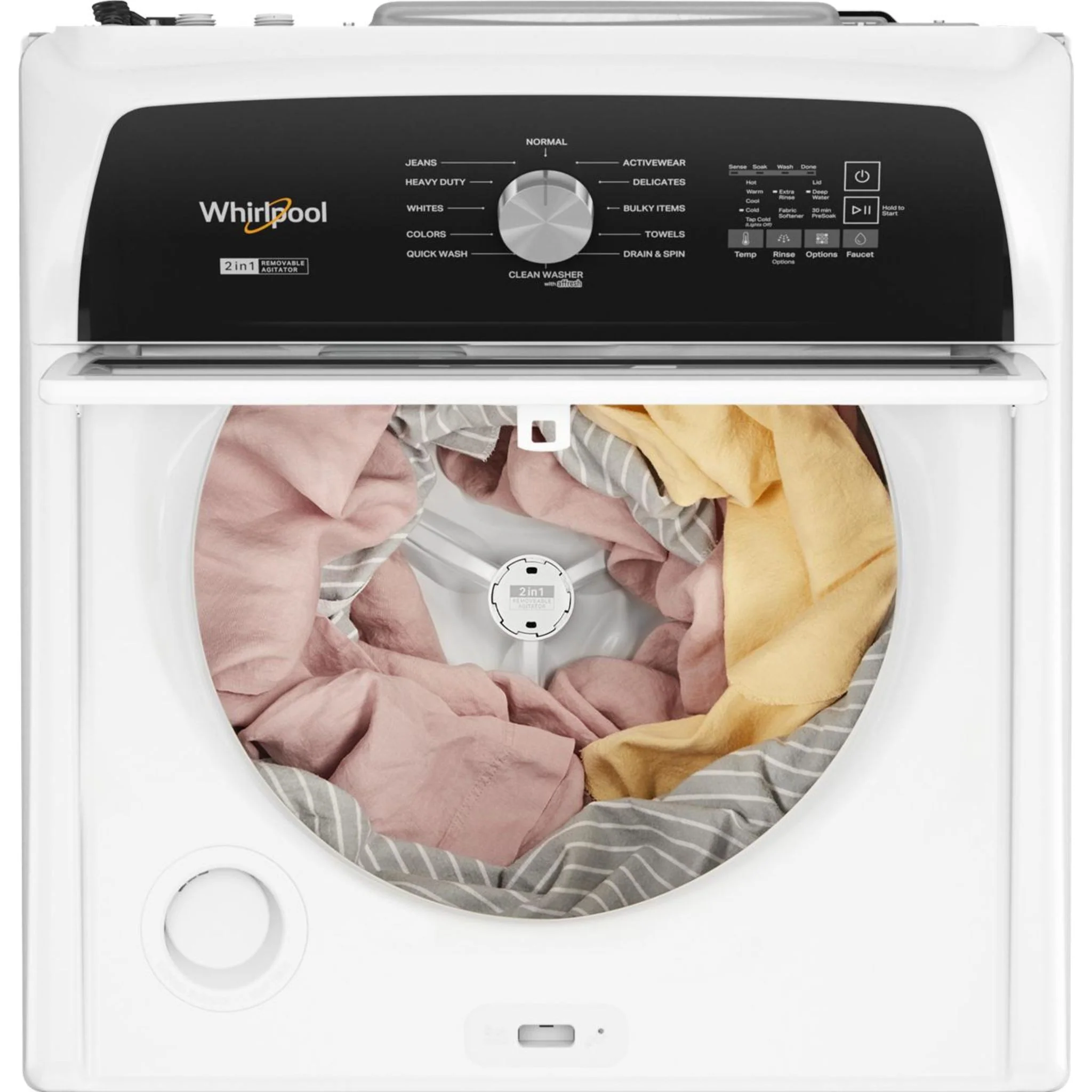 Whirlpool 5.4 - 5.5 Cu. Ft. Capacity Top Load Washer with Removable Agitator -White (WTW5057LW) - Image 28