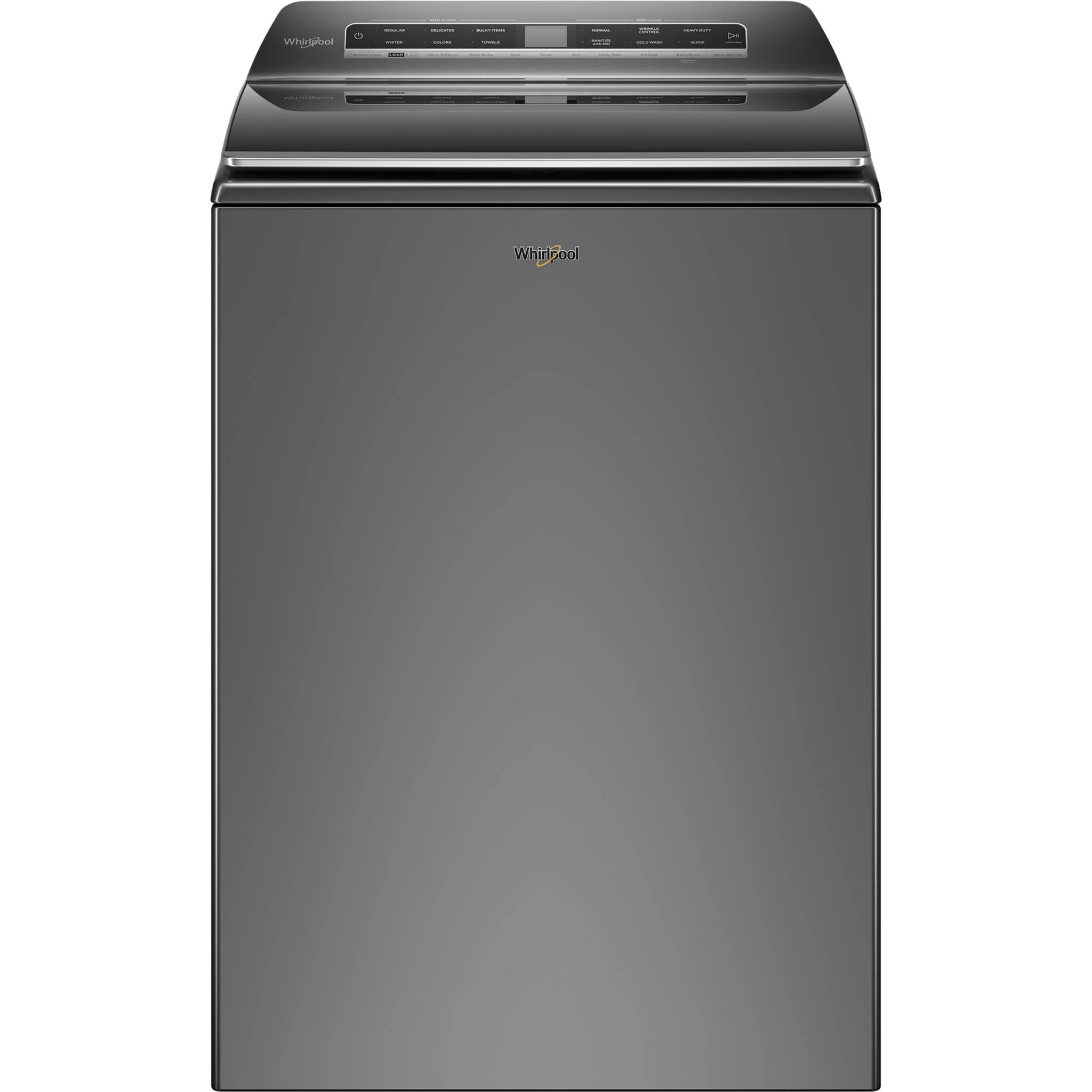 Whirlpool 6.0 - 6.1 cu. ft.(IEC) Top Load Washer with 2 in 1 Removable Agitator -Chrome Shadow (WTW8127LC)