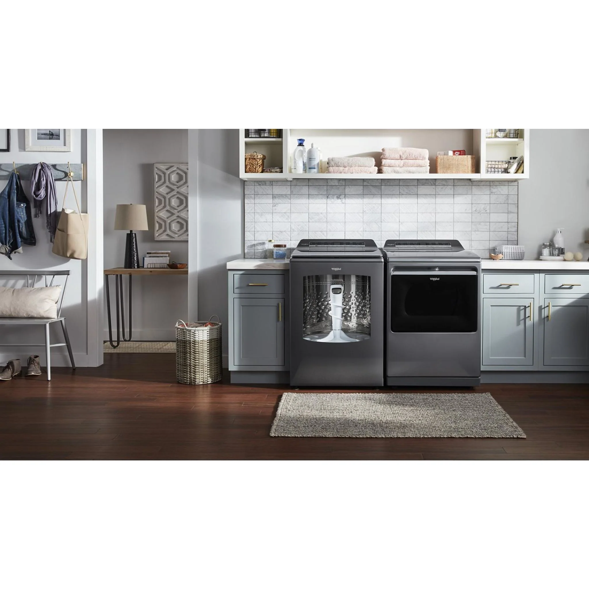 Whirlpool 6.0 - 6.1 cu. ft.(IEC) Top Load Washer with 2 in 1 Removable Agitator -Chrome Shadow (WTW8127LC) - Image 19