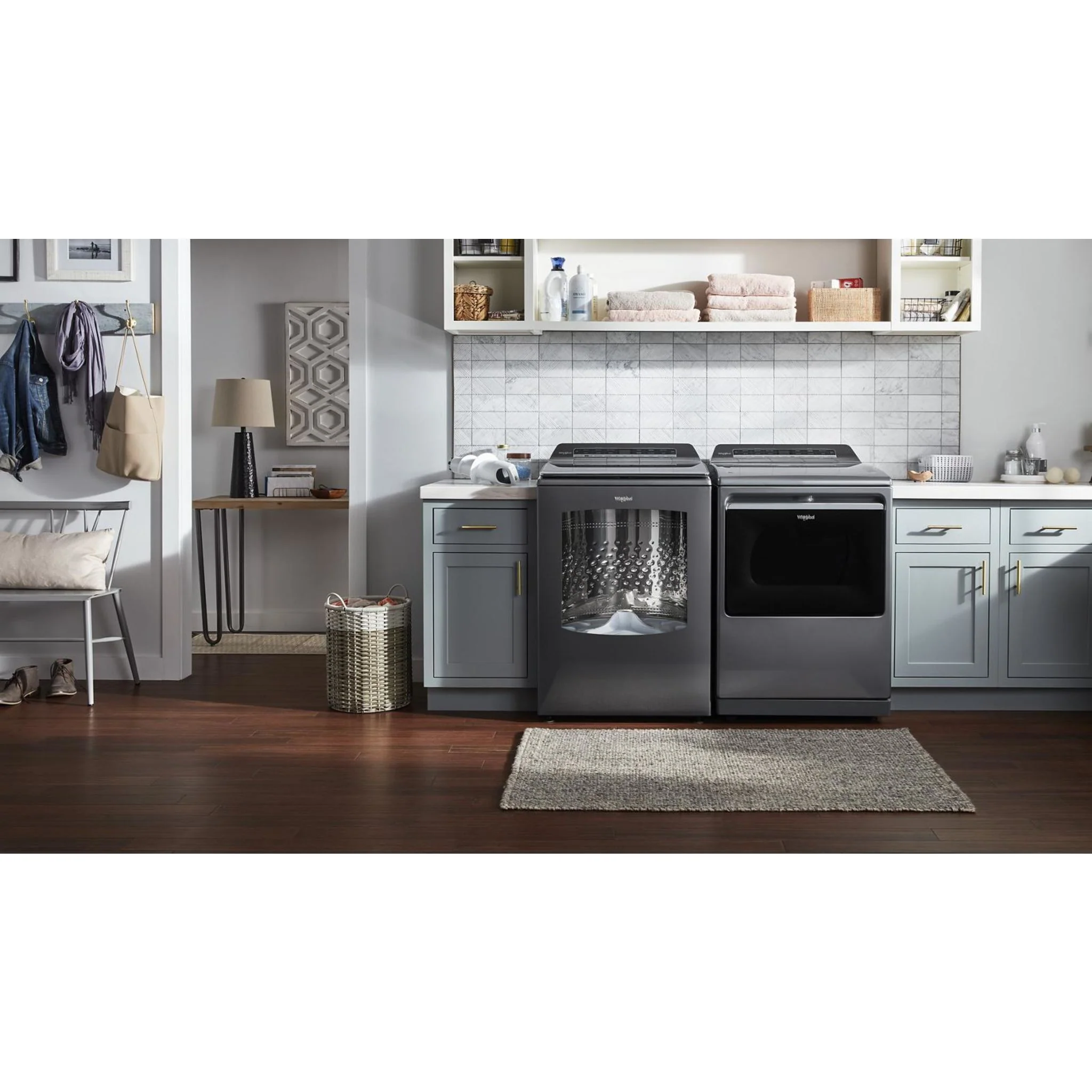 Whirlpool 6.0 - 6.1 cu. ft.(IEC) Top Load Washer with 2 in 1 Removable Agitator -Chrome Shadow (WTW8127LC) - Image 22