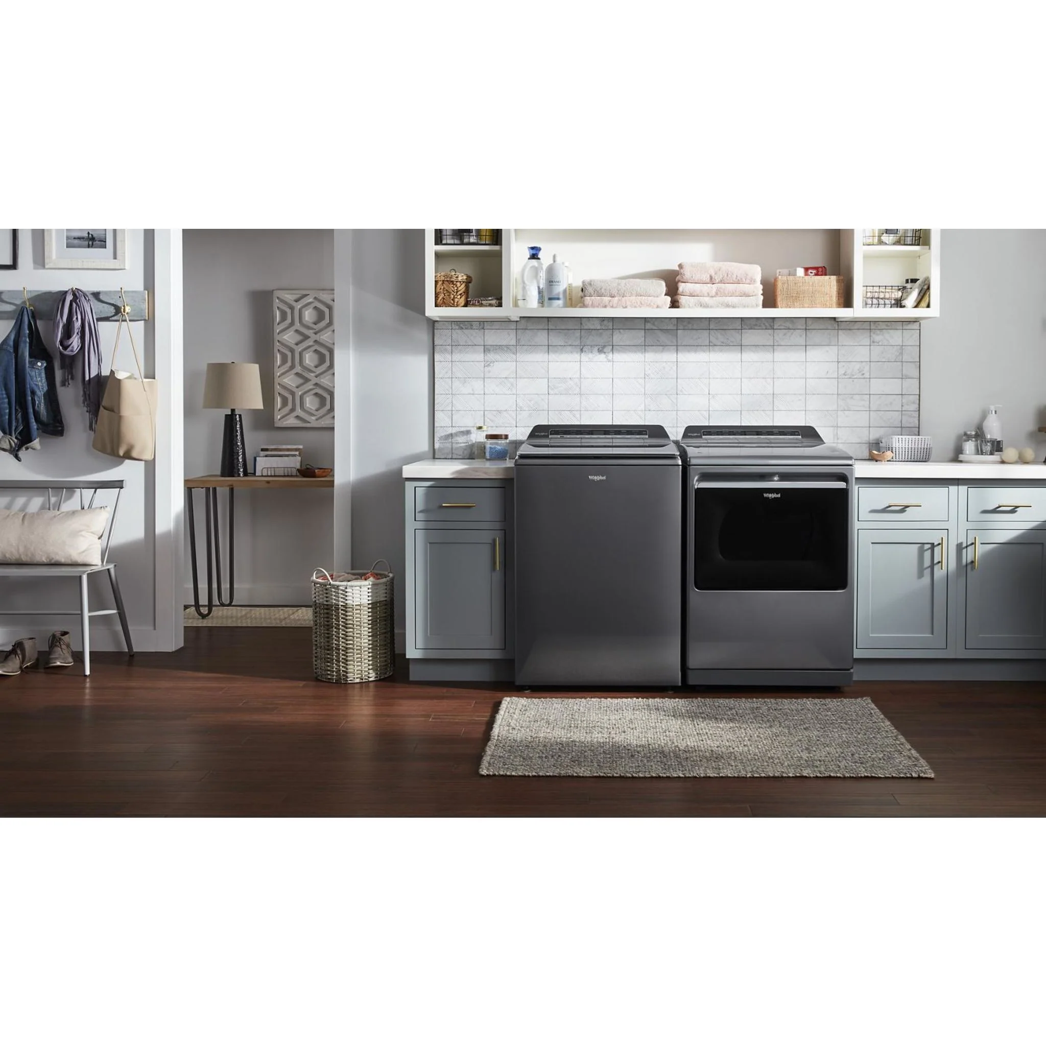 Whirlpool 6.0 - 6.1 cu. ft.(IEC) Top Load Washer with 2 in 1 Removable Agitator -Chrome Shadow (WTW8127LC) - Image 6