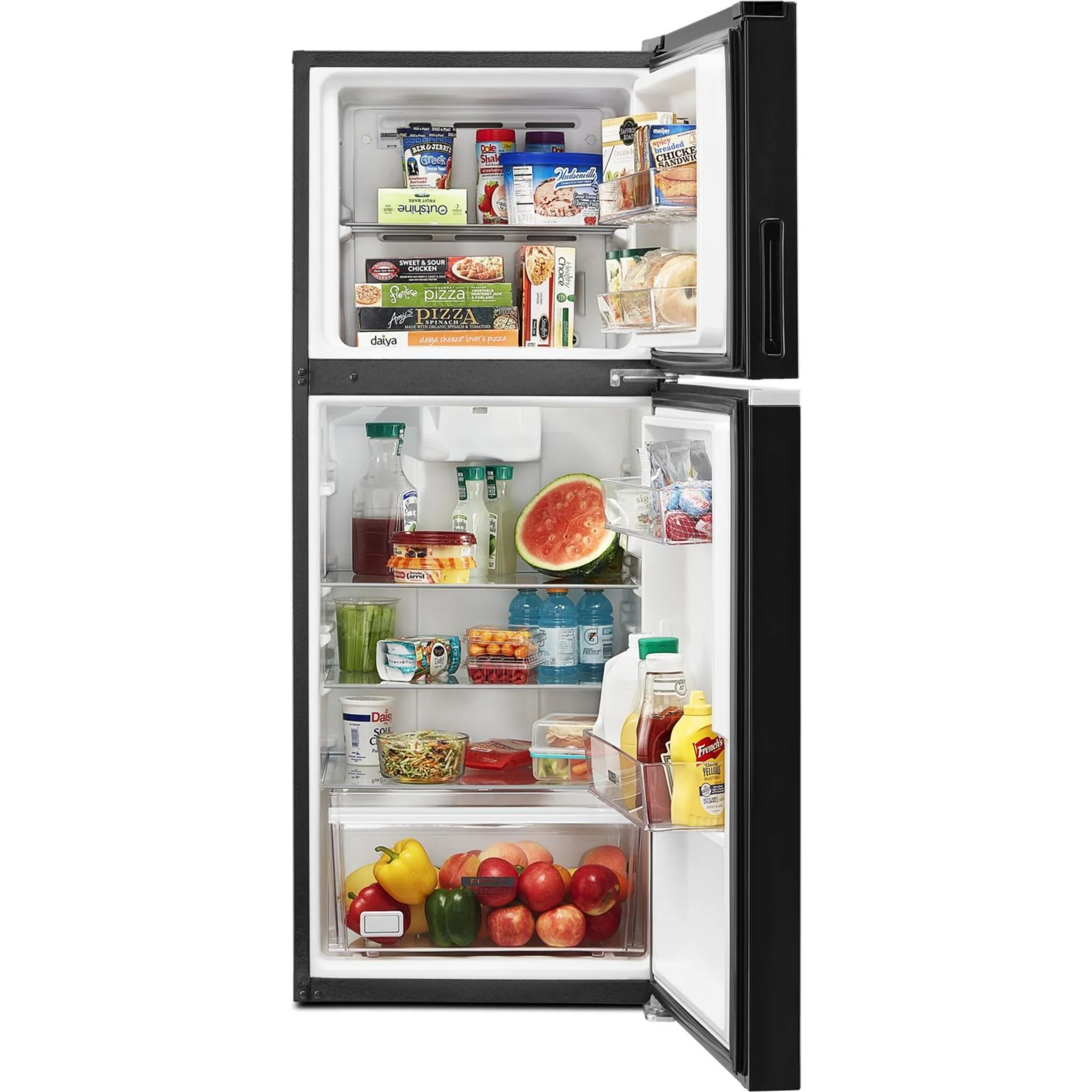 Whirlpool 24-inch Wide Small Space Top-Freezer Refrigerator - 11.6 cu. ft. -Black (WRT112CZJB) - Image 9