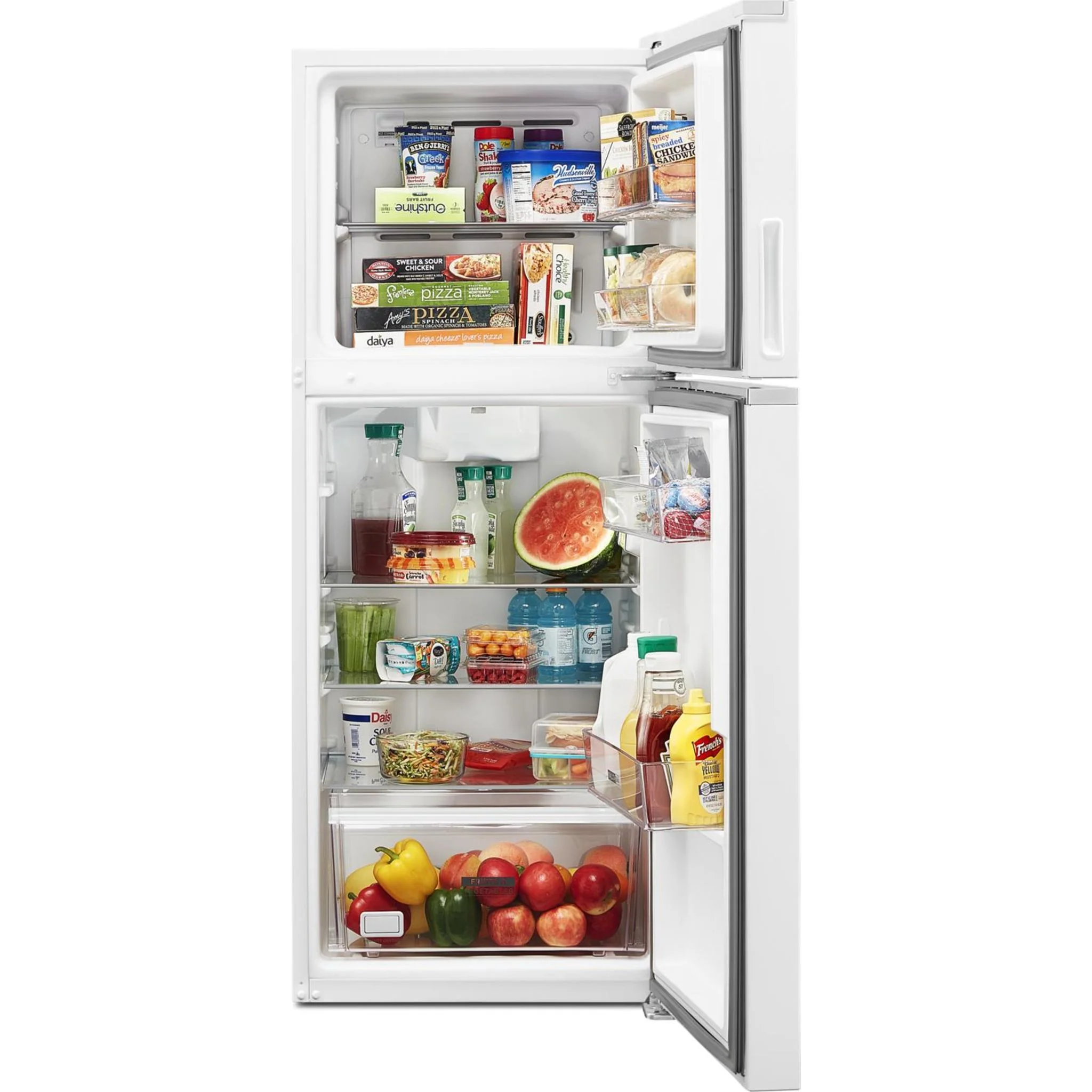 Whirlpool 24-inch Wide Small Space Top-Freezer Refrigerator - 11.6 cu. ft. -White (WRT112CZJW) - Image 4